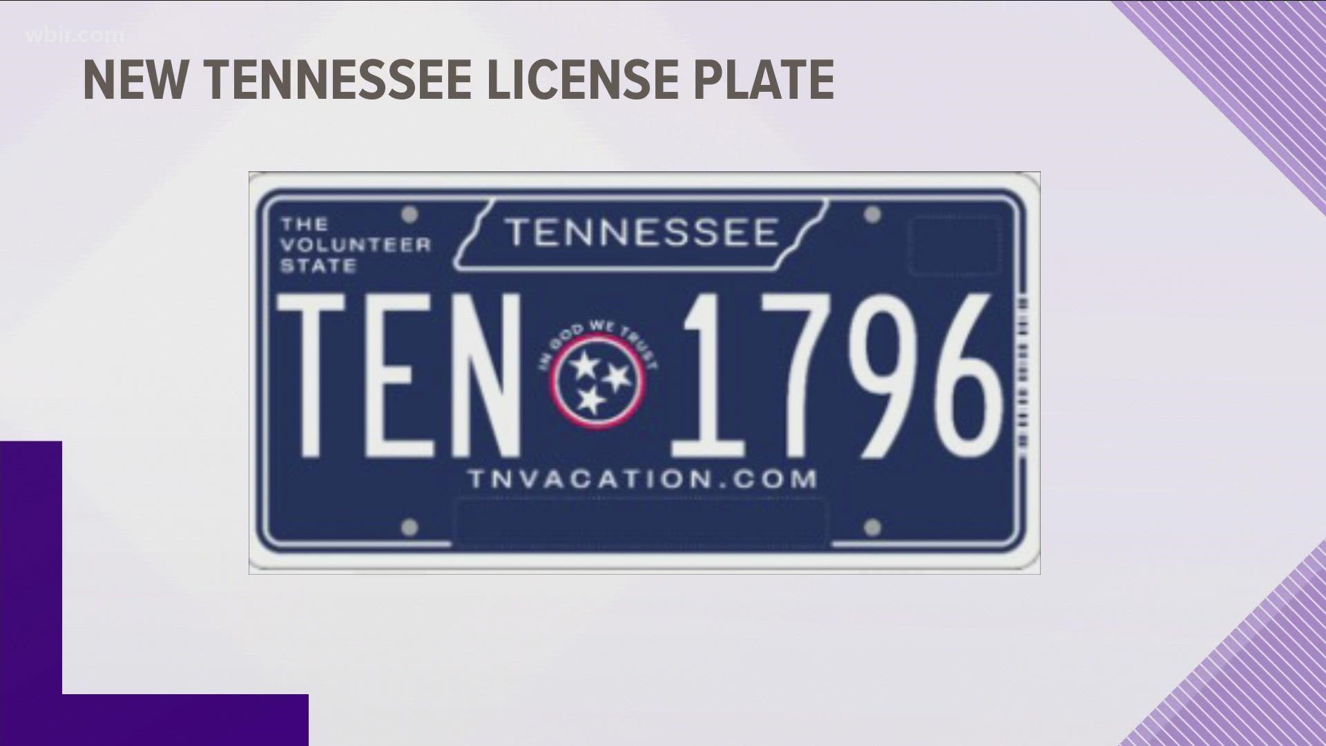 How can I get Tennessee's new license plate?