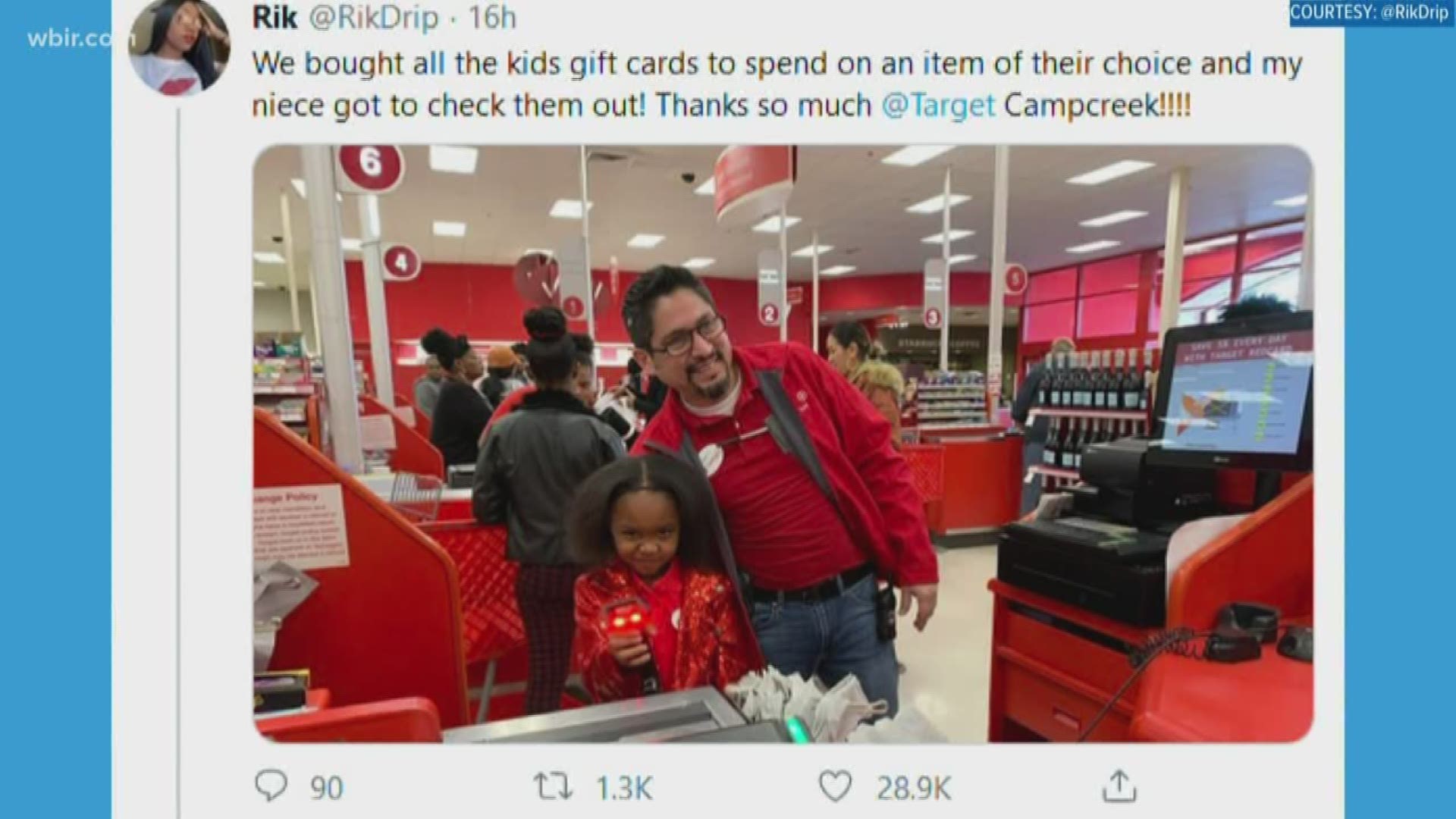 8yearold girl celebrates her birthday at Target