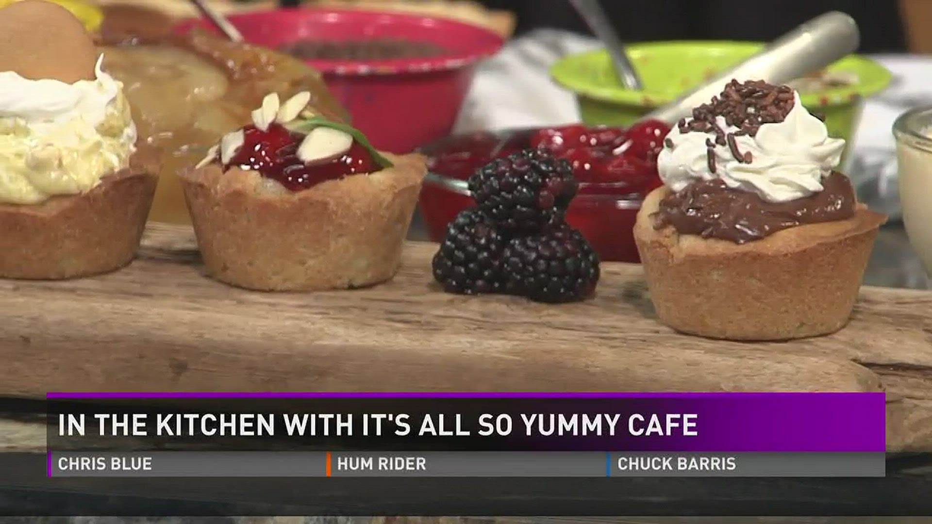 Kim Wilcox with It's All So Yume Cafe shows how to make sugar cookie pies.