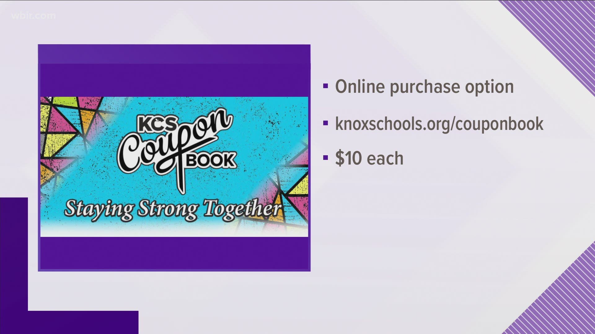 The Knox County Schools coupon book fundraiser kicks off today. It features deals from more than 200 places around the area.