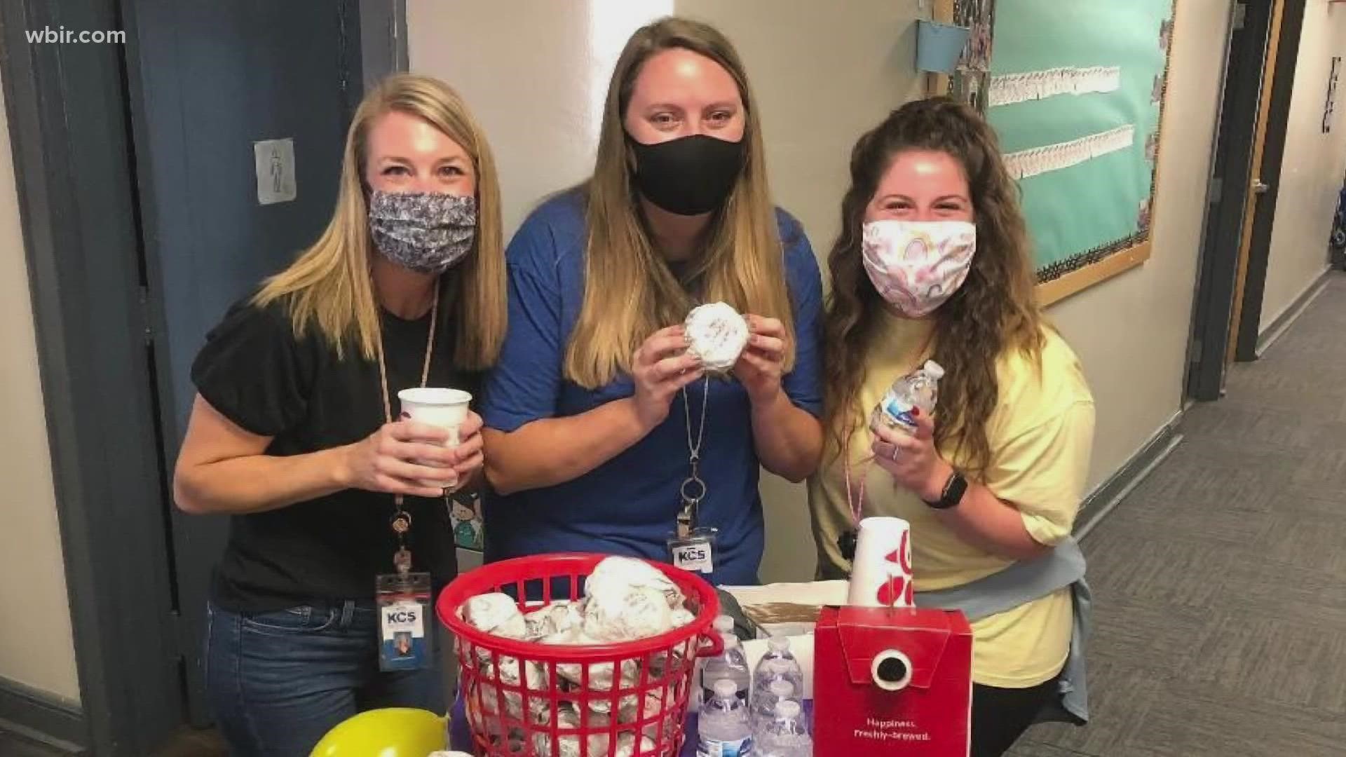 In the face of the mask debate and other challenges tied to the virus, teachers continue to show up day in and day out. Parents wanted to show their thanks.