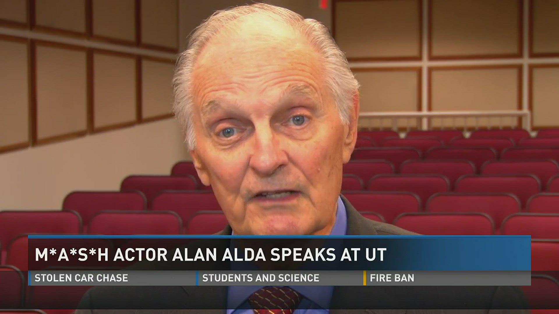 Nov. 1, 2016: M*A*S*H* Actor Alan Alda spoke at the University of Tennessee Tuesday, giving a speech titled "Getting Beyond a Blind Date with Science."