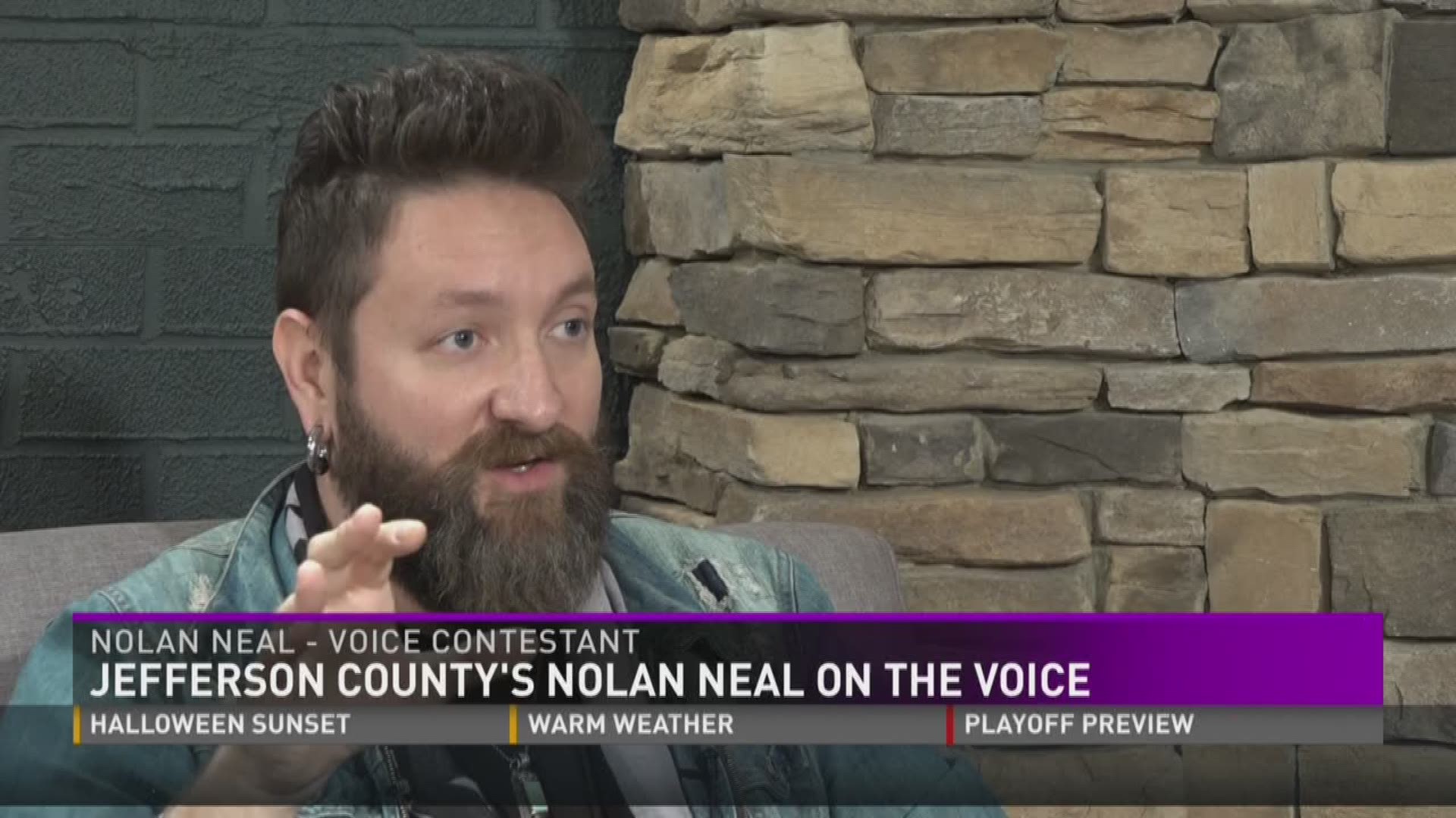 Oct. 31, 2106: East Tennessee native Nolan Neal shares his journey to NBC's "The Voice."