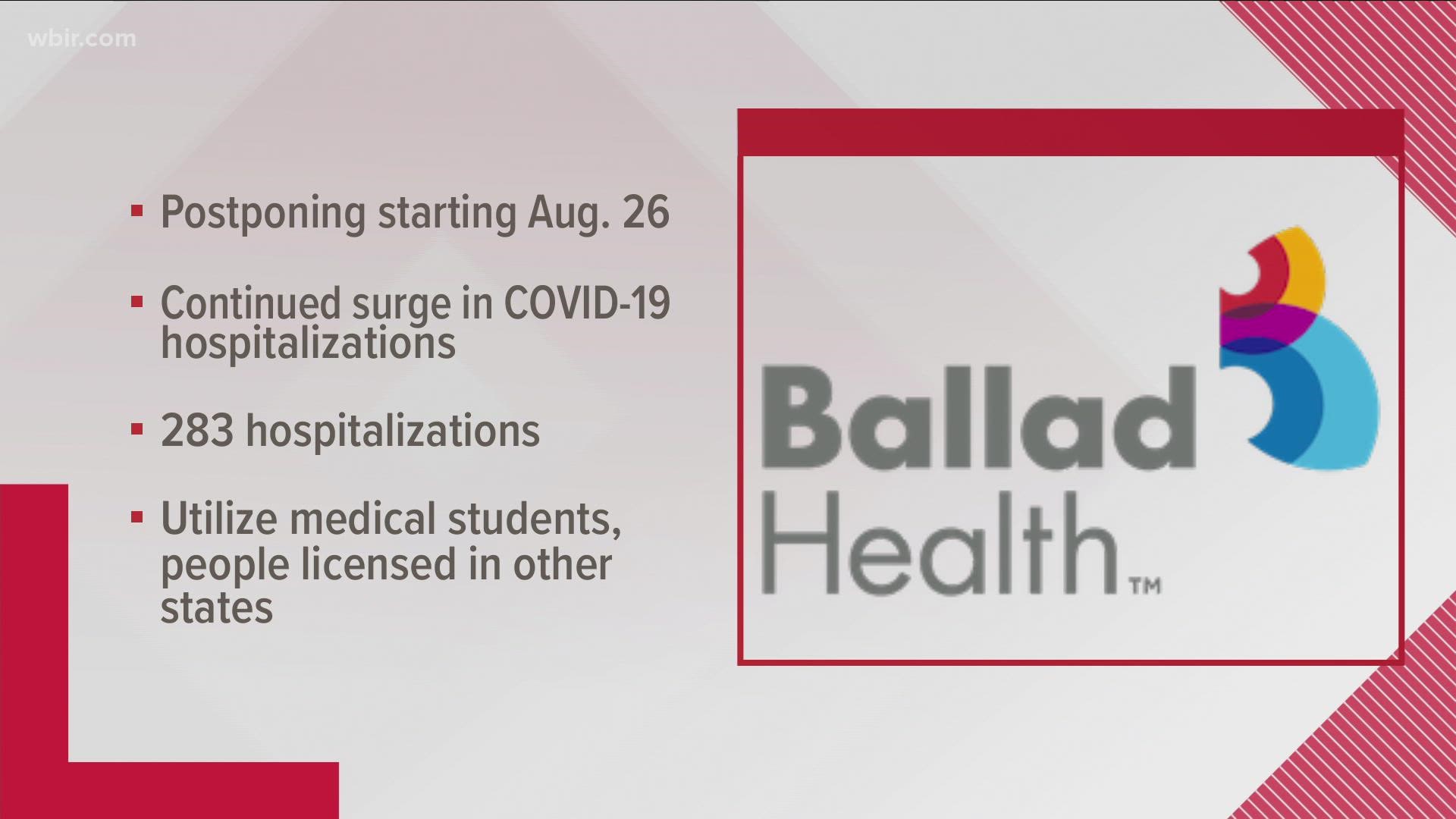 Ballad reported 283 people were hospitalized for COVID-19 Tuesday, including six kids. That’s 78 hospitalizations away from the all-time record of 361 last winter.