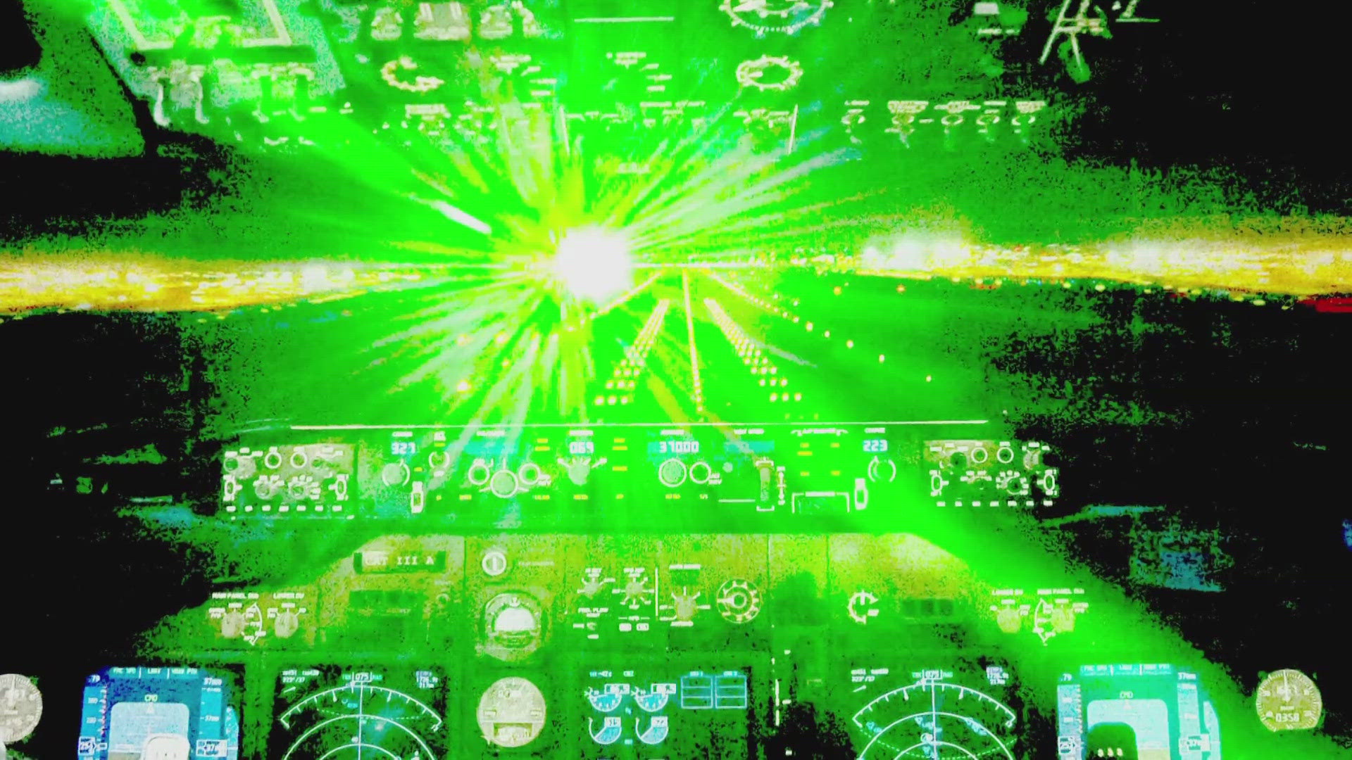 The Federal Aviation Administration said pilots reported over 13,300 laser strikes over the last year.