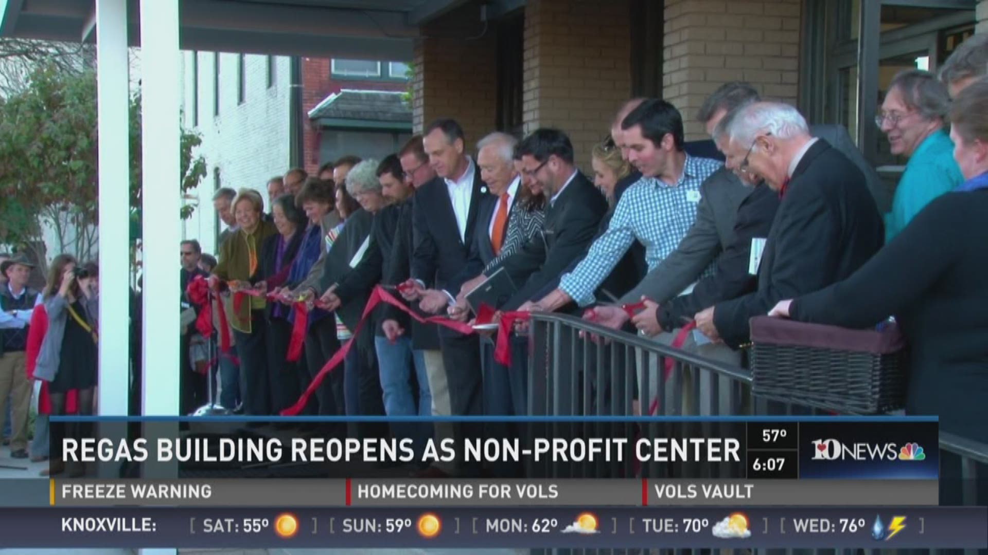 City leaders cut the ribbon on the newly renovated Regas building on Friday, celebrating the opening of the non-profit center. November 13, 2015