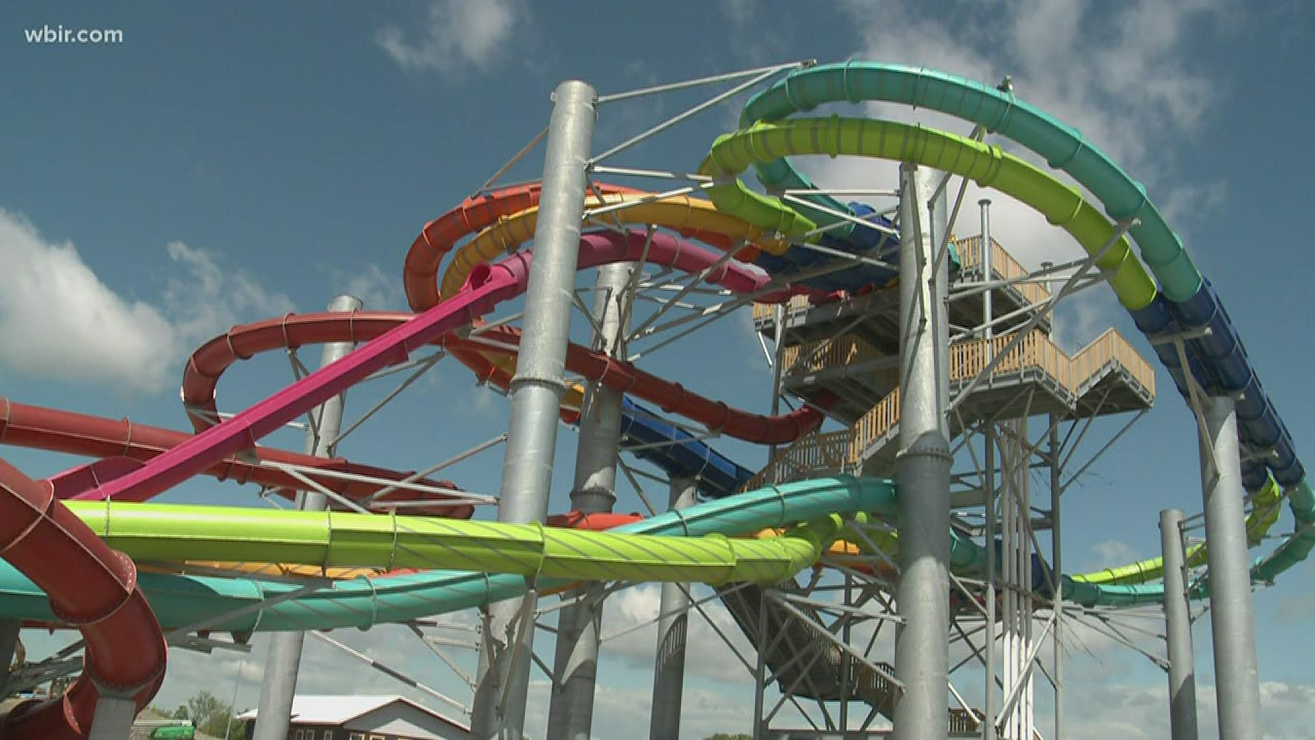 Work on the Smoky Mountain Water Park is almost finished, but there's no opening date because of the coronavirus.