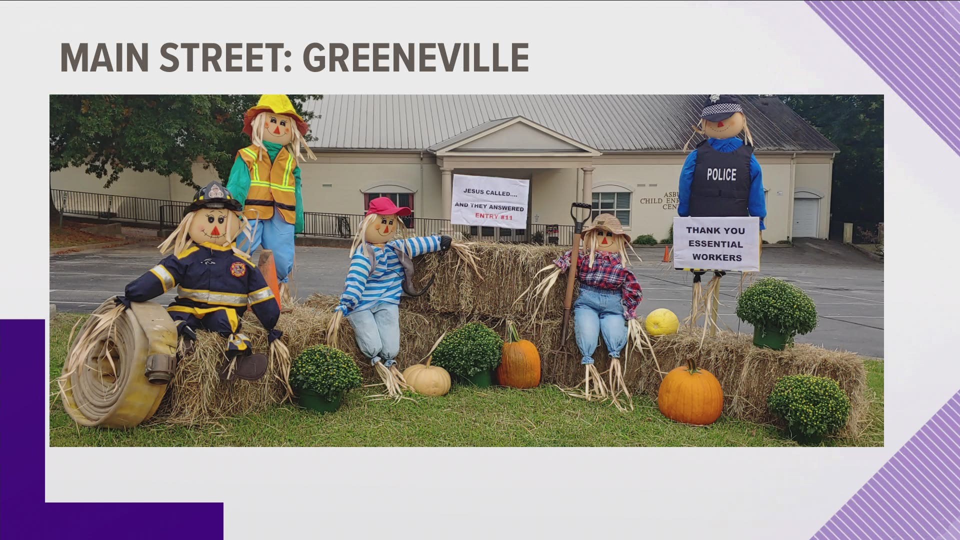 These are some of the top scarecrows for Main Street Greeneville's 'Scarecrows on Main' displays. Oct. 27, 2020-4pm.