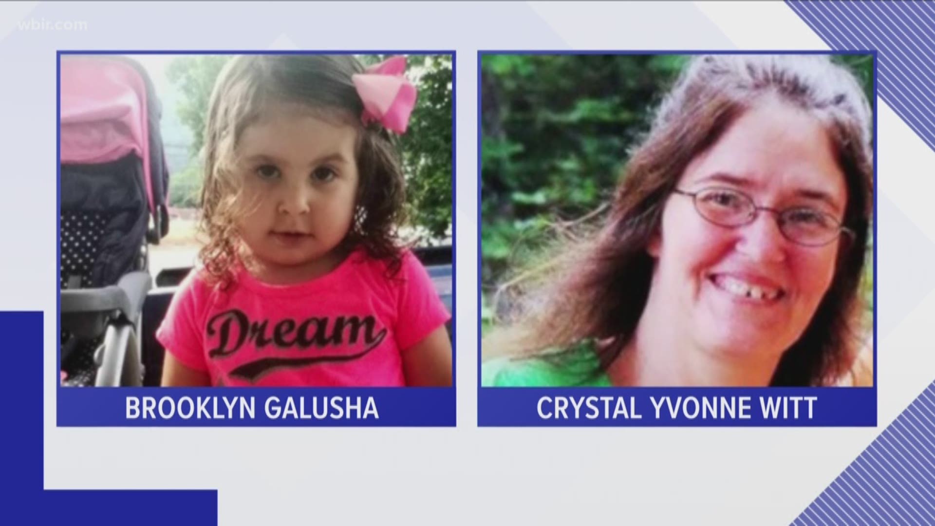 Authorities say 2-year-old Brooklyn Galusha may be with her non-custodial grandmother.