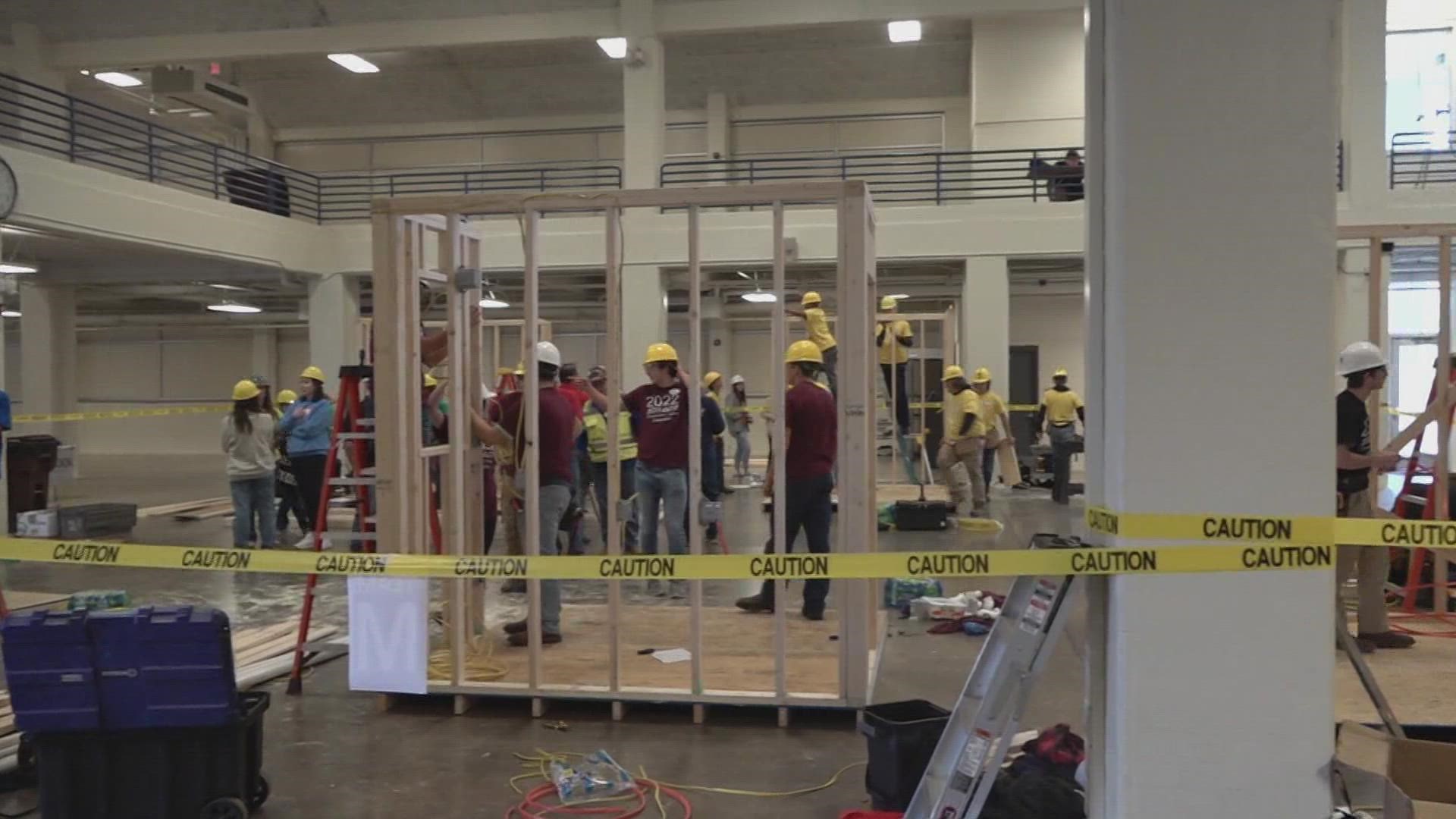 More than 100 students from across East Tennessee competed in the Builders Exchange of Tennessee second annual construction trades competition.
