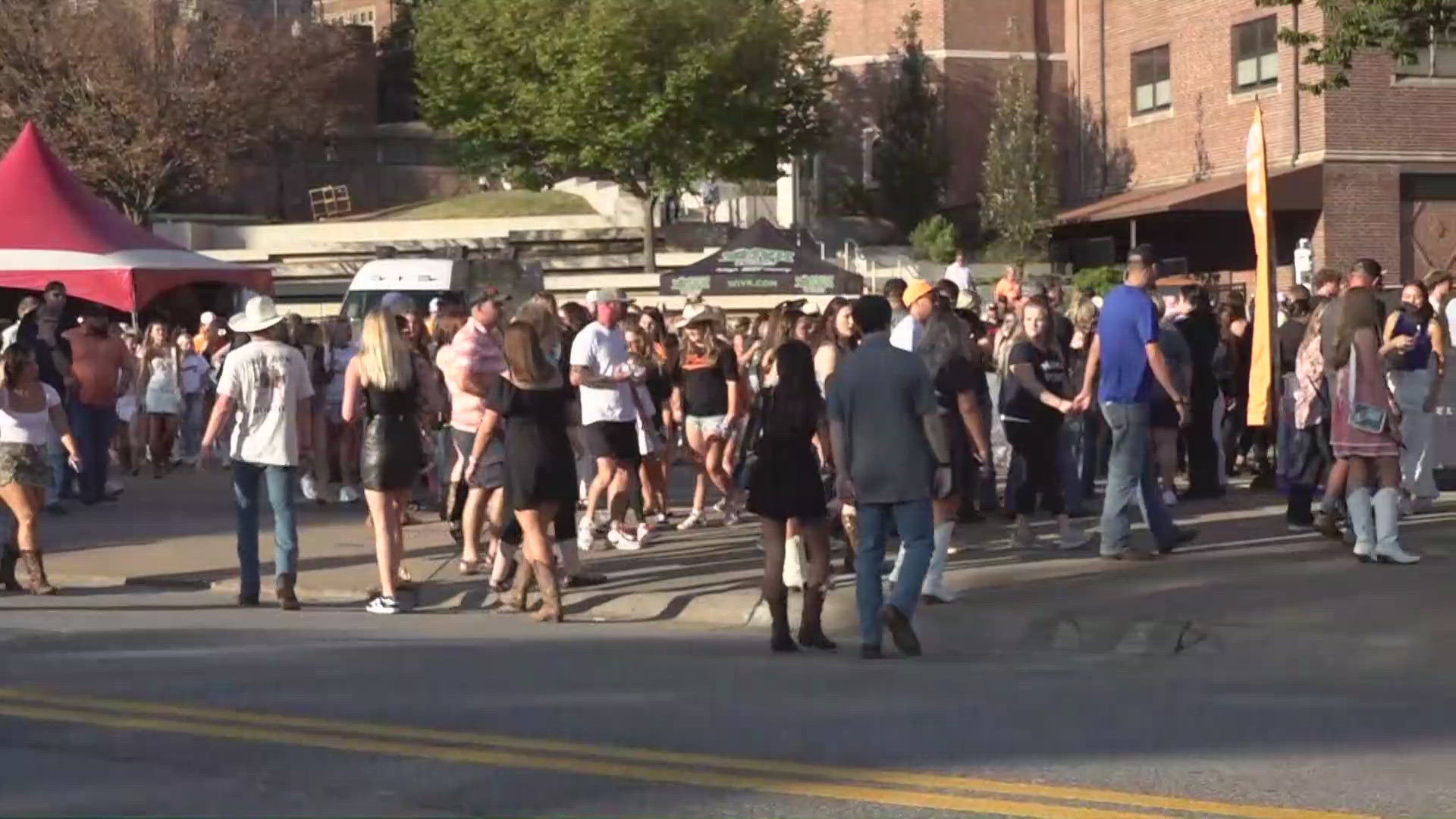 Fans lined up to see Morgan Wallen perform as early as 2 p.m. on Friday.