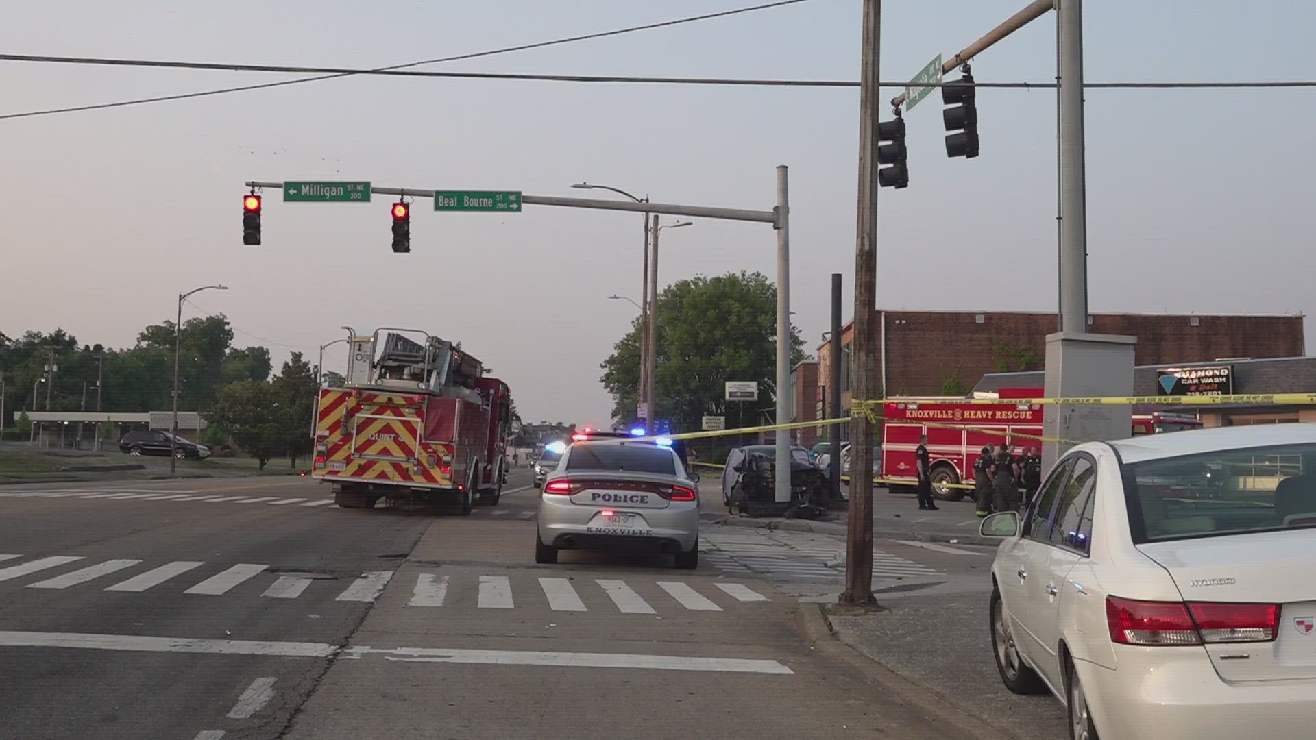 They said the crash happened at Magnolia Avenue and Beal Bourne Street.