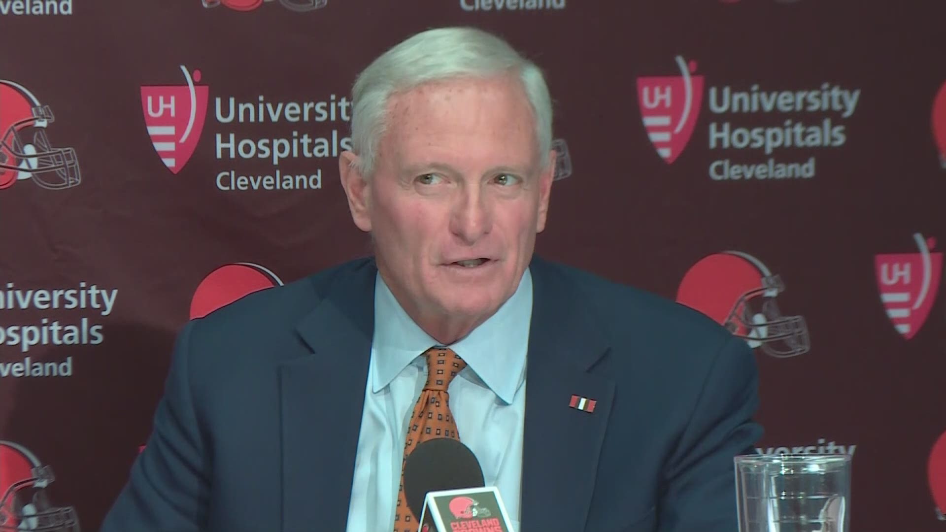 Jimmy Haslam denied he had anything to do with the coaching search in Tennessee, but was pleased with its outcome.