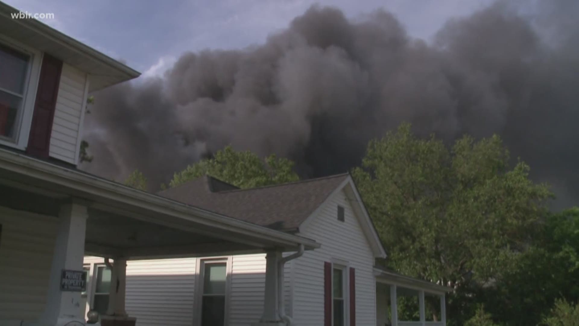 Neighbors in the area spent much of the afternoon watching the plant burn. Many of them were left shocked by the sheer size of the fire and smoke.