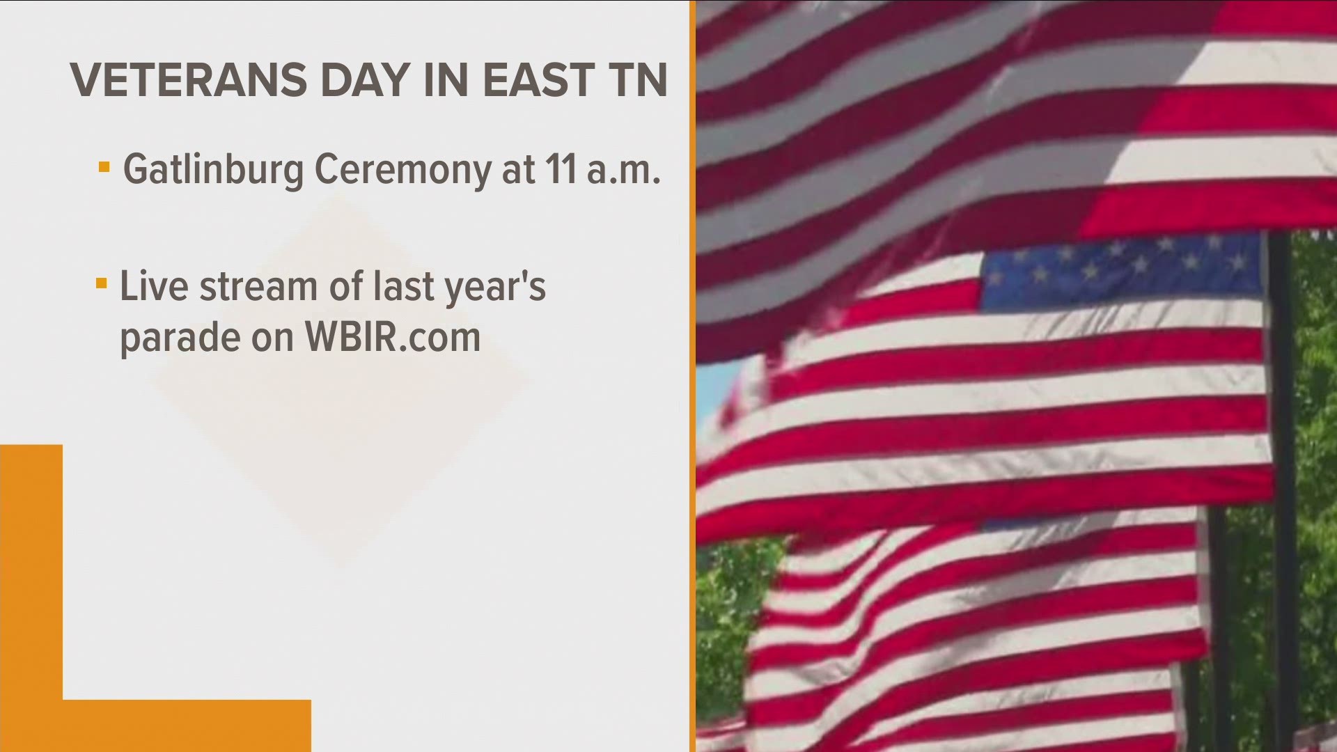 Here's how local veterans will be honored in East Tennessee.