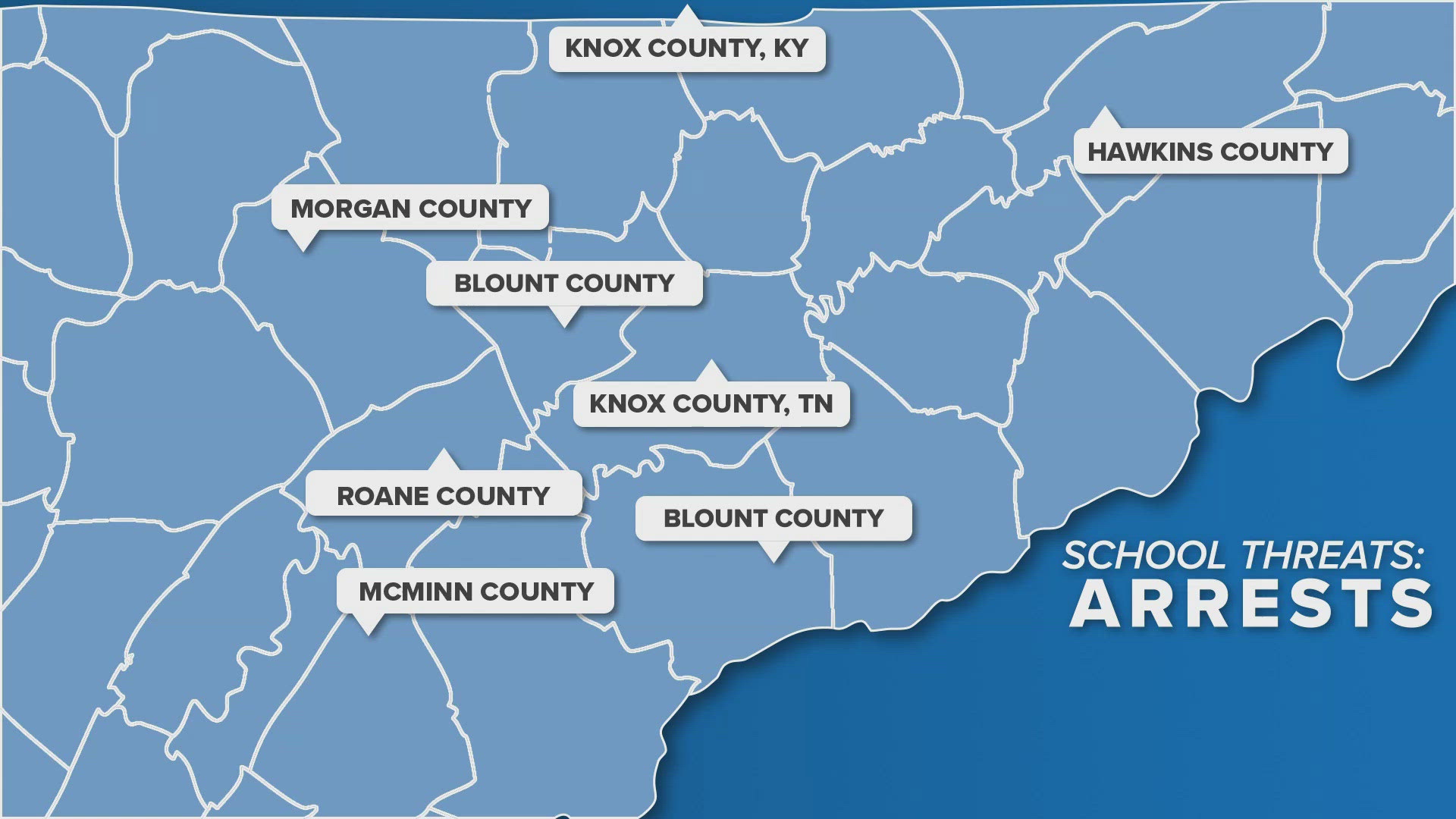 Over two dozen students have been arrested for threats of mass violence in East Tennessee schools since Sept. 6.