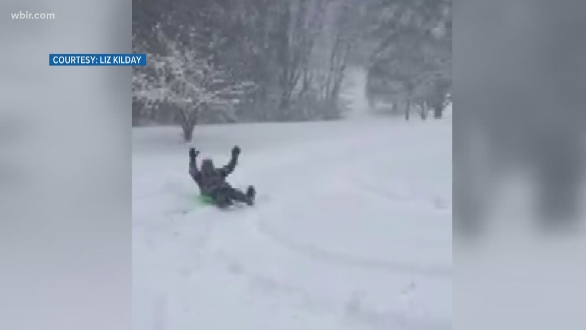 Jack Stout enjoys a snow day at his home in Mountain City, Tennessee. His daughter shared the video with us.
Dec. 10, 2018-4pm