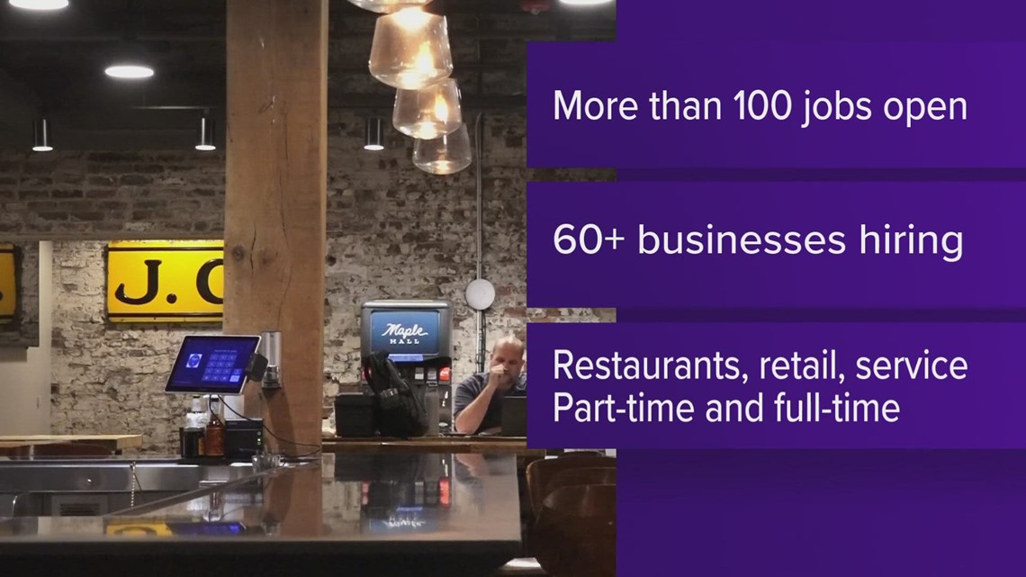 Downtown Knoxville businesses on a hiring spree
