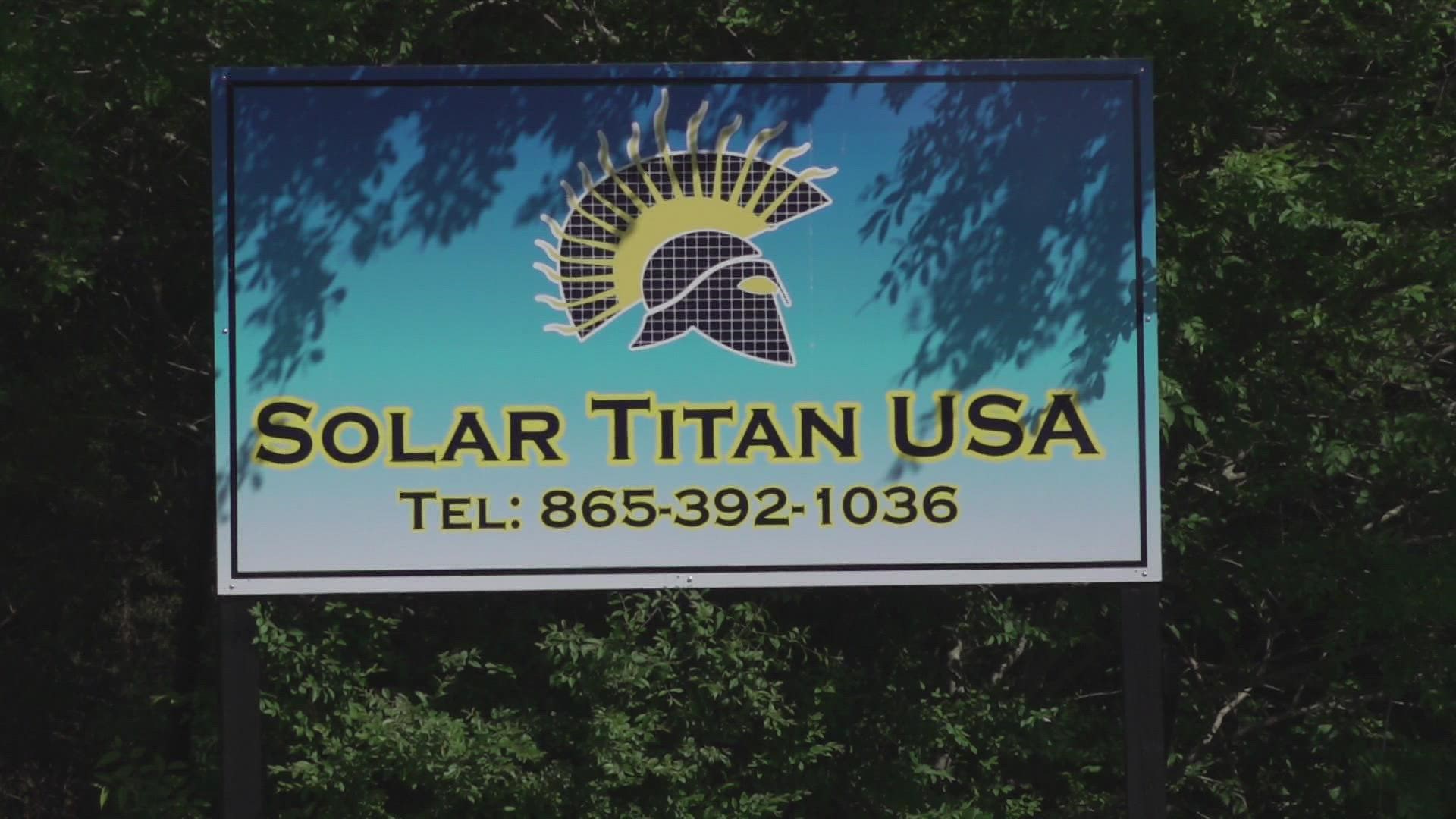 At least 140 complaints against Solar Titan USA have been filed with the Tennessee and Kentucky attorneys general. The company is under investigation in Georgia too.