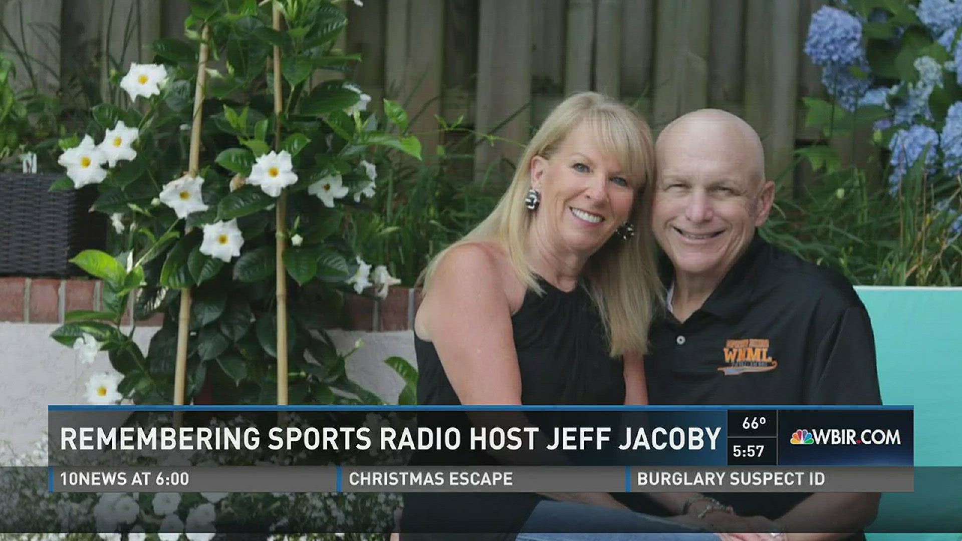 Dec. 26, 2016: Longtime Knoxville radio man Jeff Jacoby died Christmas day after a two-year battle with pancreatic cancer.