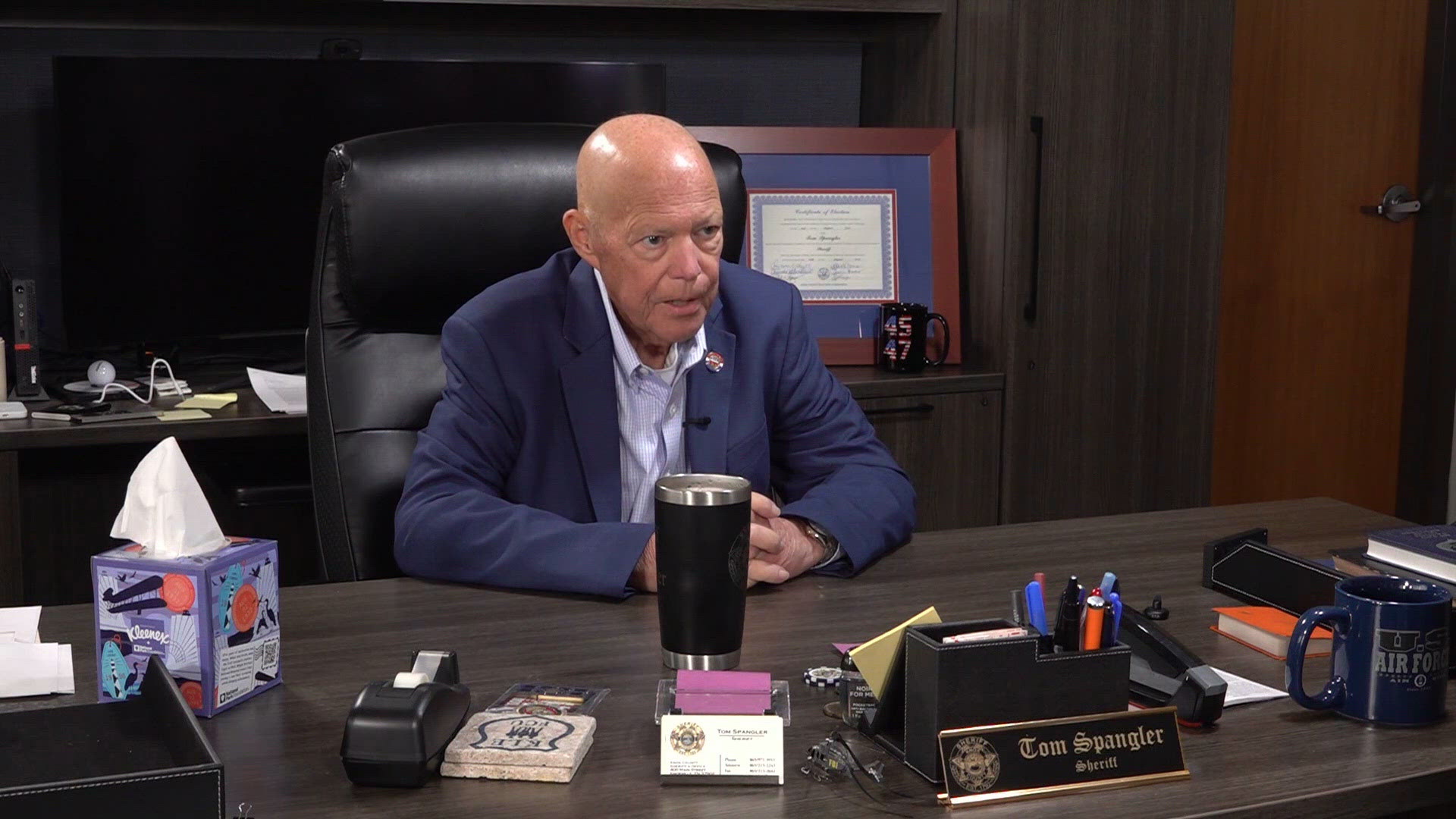 Sheriff Spangler addresses state conspiracy case accusing 10 current ...