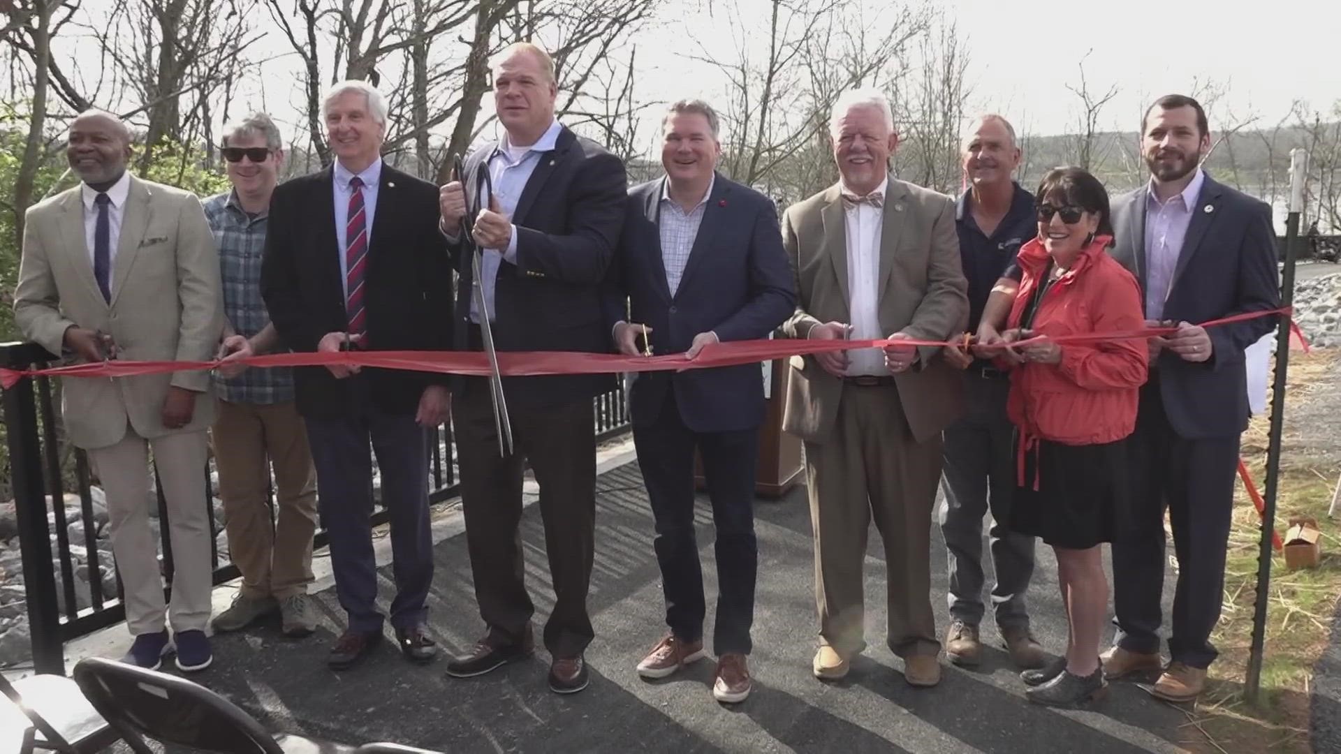 The boardwalk is part of a $2 million project that calls for more greenways and trails in the Farragut area, near Cove Park.