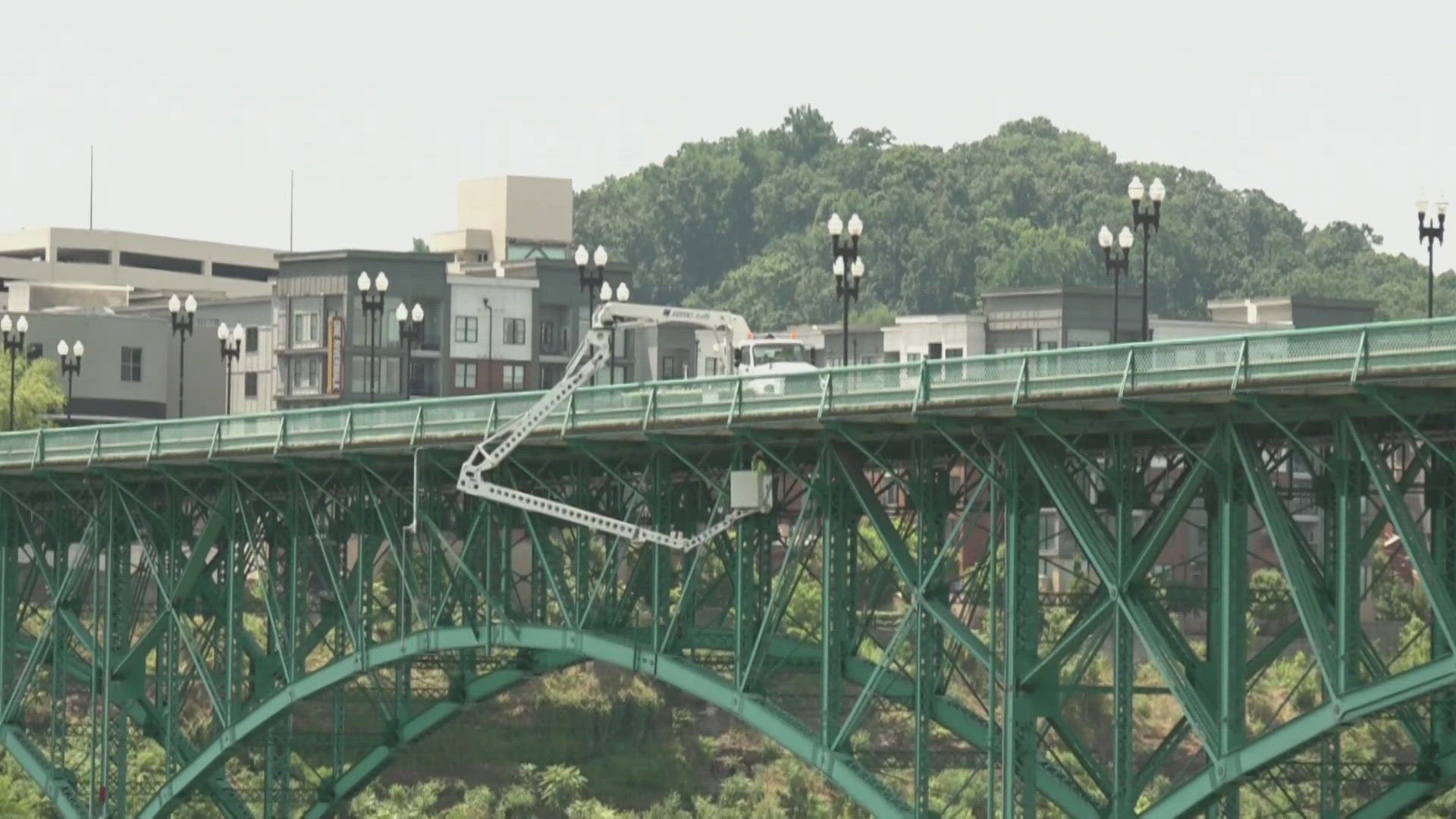 The Tennessee Department of Transportation said it performs an inspection every year. On Tuesday, it found an issue with a steel truss on the Gay Street Bridge.