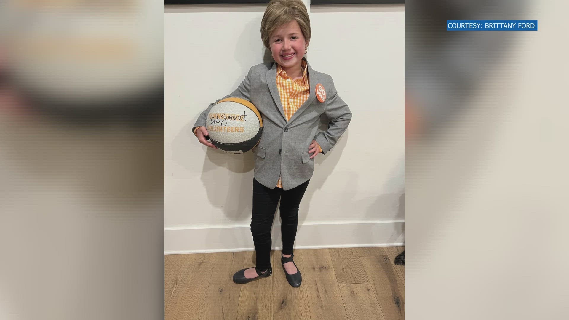 Brittany Ford shared pictures of her daughter Hadley dressed up as the legendary Lady Vols coach for "Famous Tennessean Day" at Northshore Elementary.