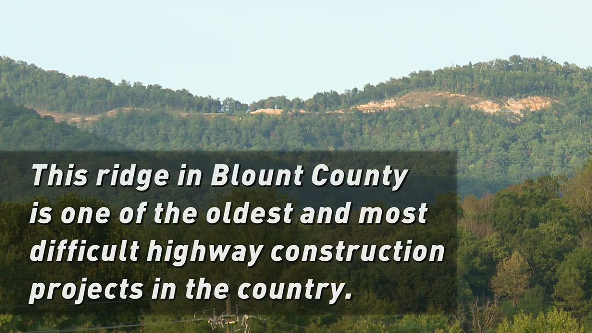 Oct. 31, 2016:  Tonight at 6PM, go behind the road blocks to see the progress the Foothills Parkway's "missing link." We'll show you the bridges that are nearly complete and the splendid scenery drivers will someday enjoy.
