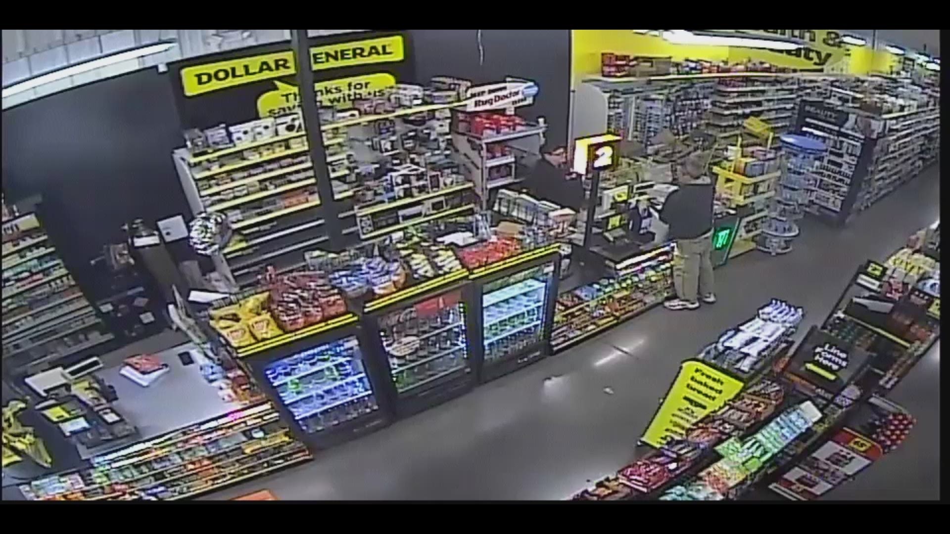 Surveillance footage released by DA's office of Dollar General robbery