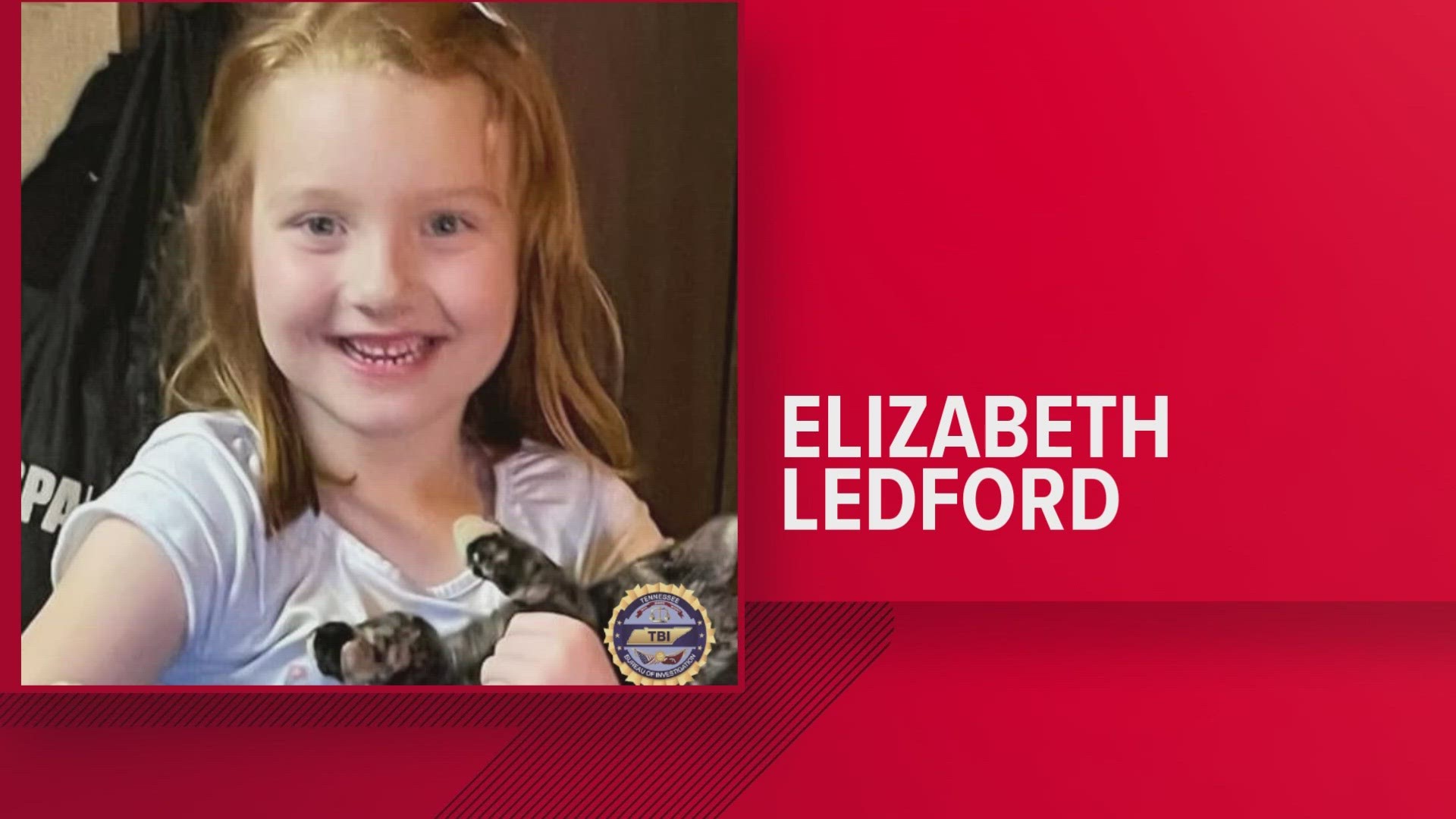 The TBI says Elizabeth Ledford was last seen on November 28th. They say it's possible she is now in Washington State.