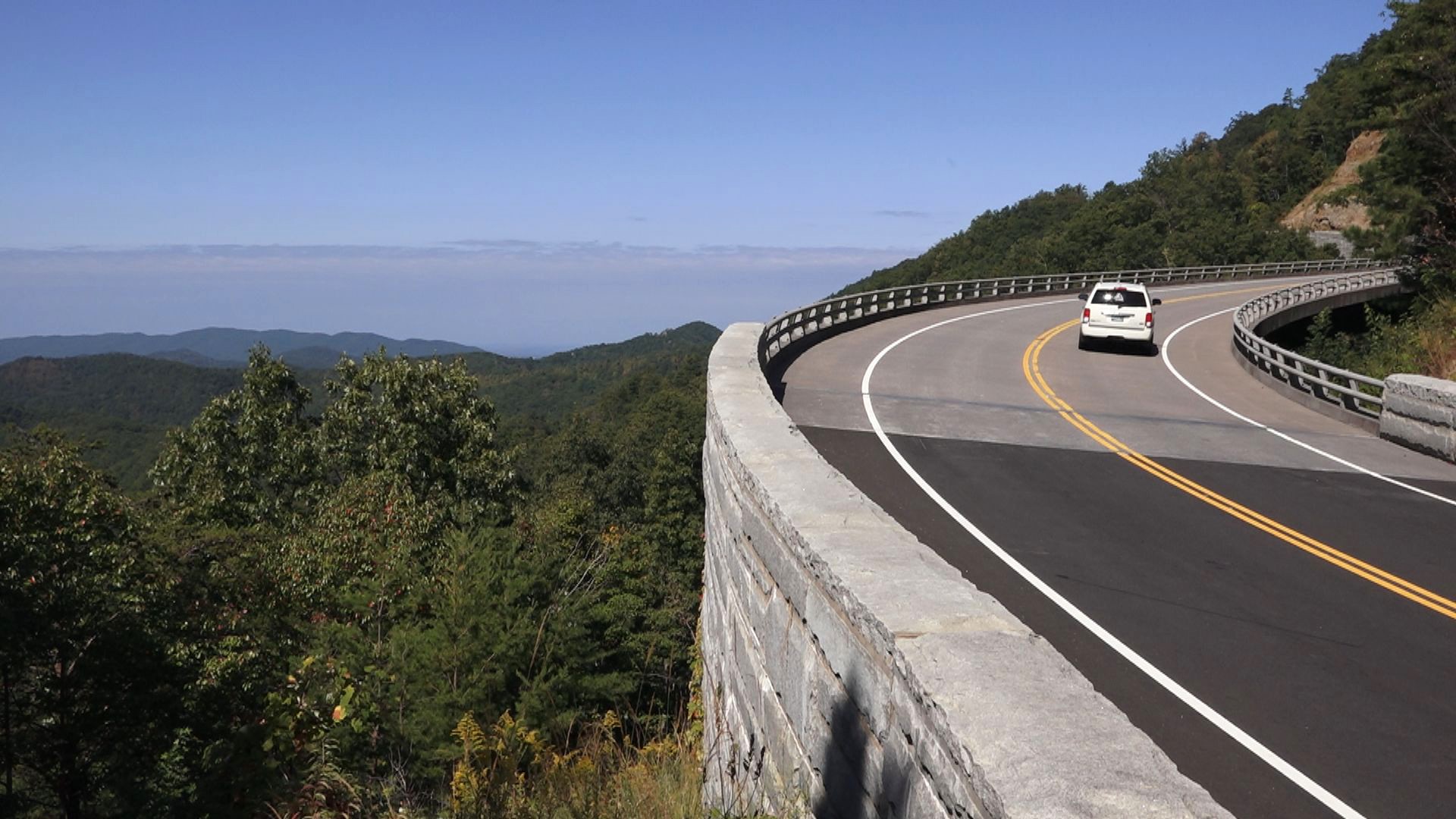 A bridge on the new section of the Foothills Parkway in the Great Smoky Mountains now honors a longtime advocate who helped make the scenic route a reality.
