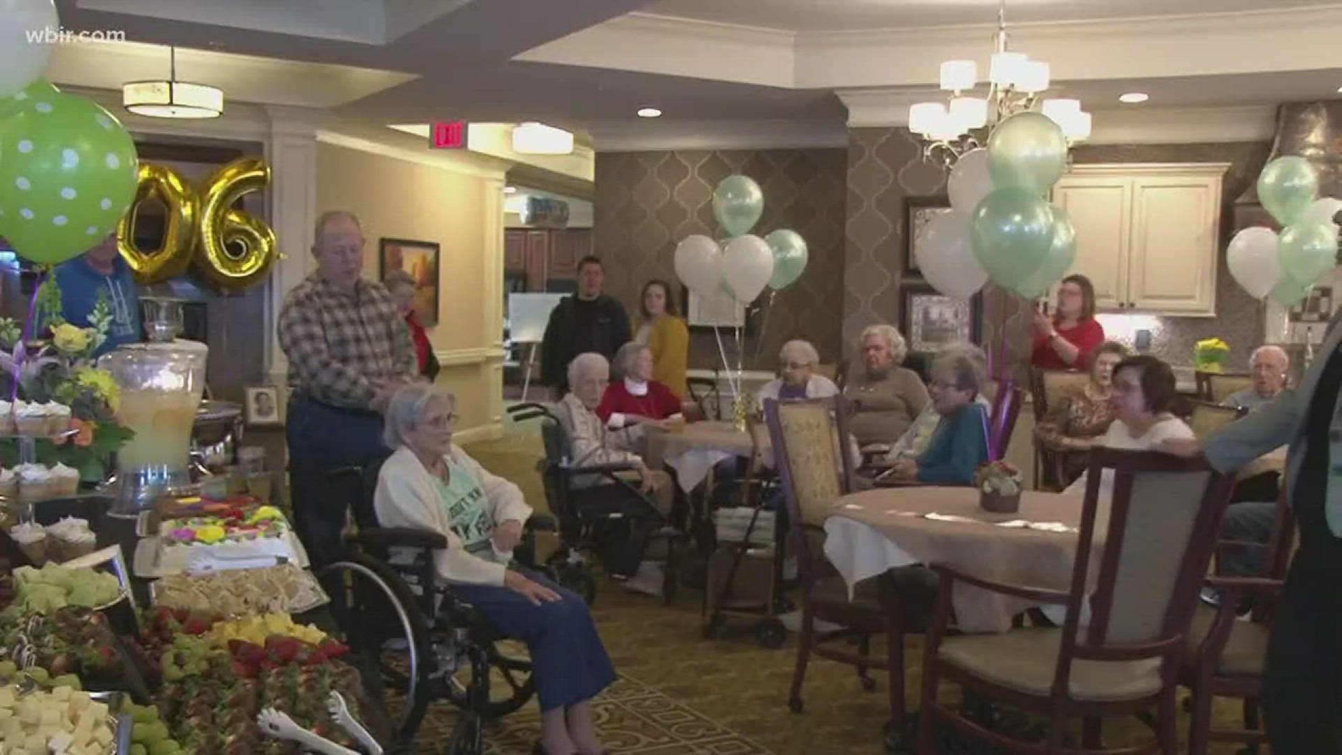 A Knoxville woman blew out her birthday candles for the 106th time on Saturday.