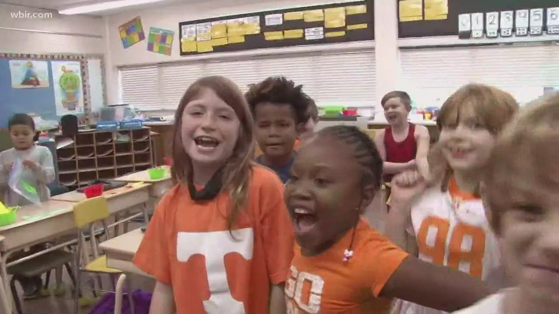 Nov. 3, 2017: A group of Knoxville elementary school students will get to see their first Vols game through the help of 250 donated tickets.