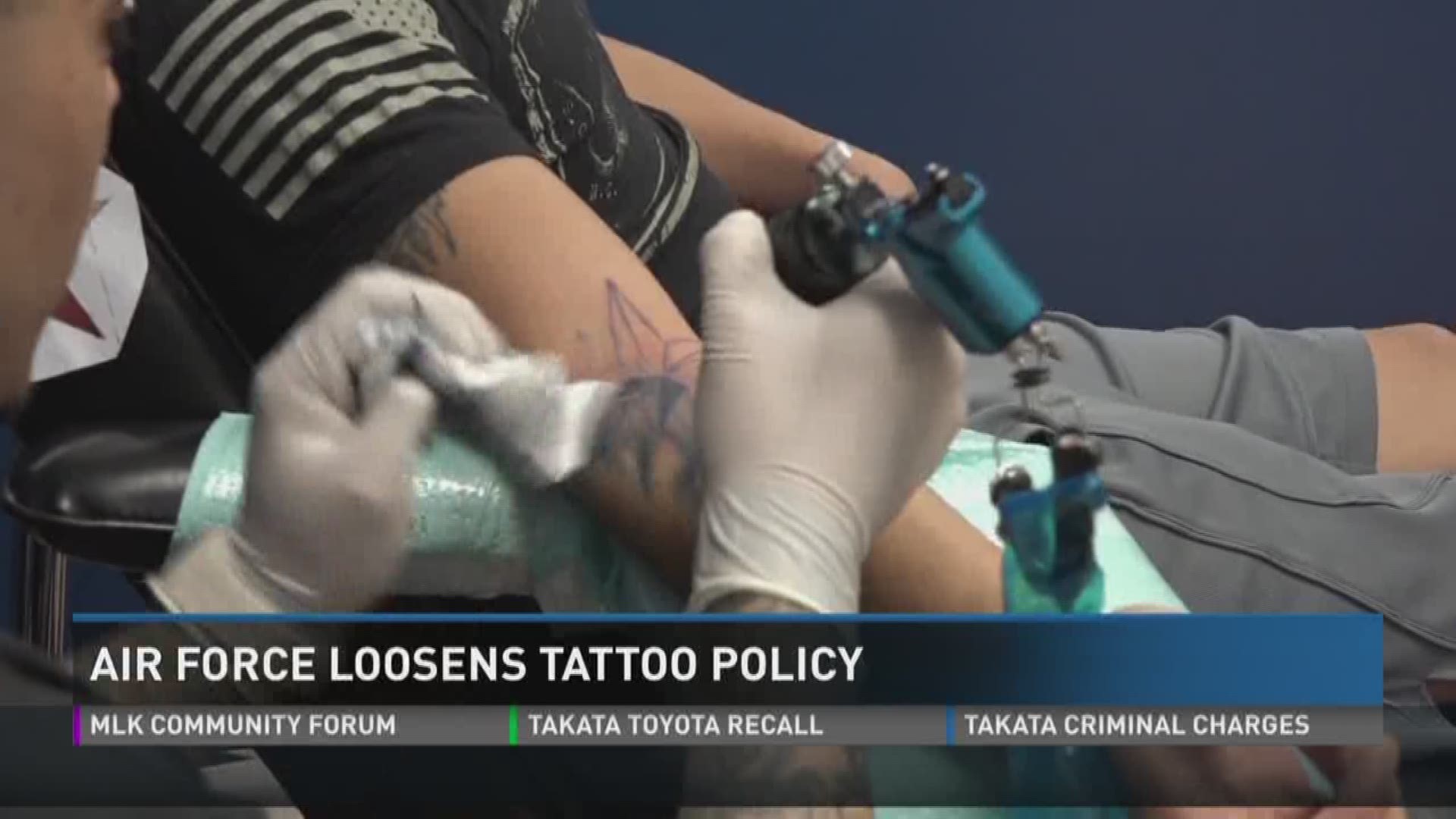 Air Force loosens tattoo policy for recruits 
