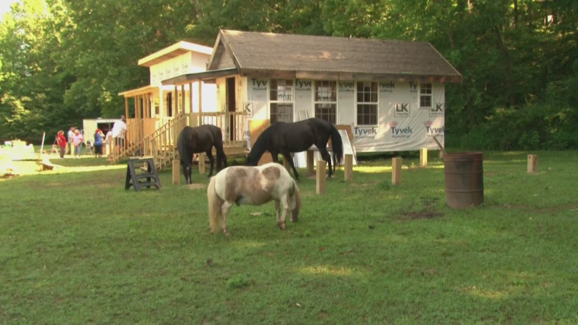 The homes are being built to help recovering addicts get back on their feet.