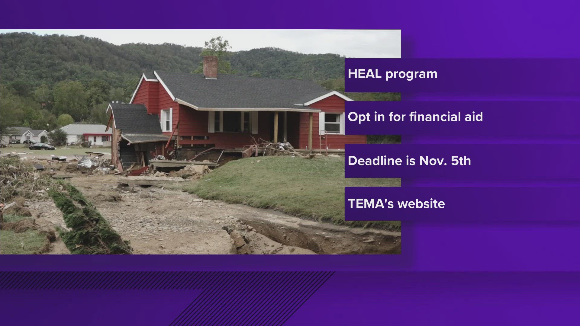 If you would like to apply for financial help, you have until Nov. 5.