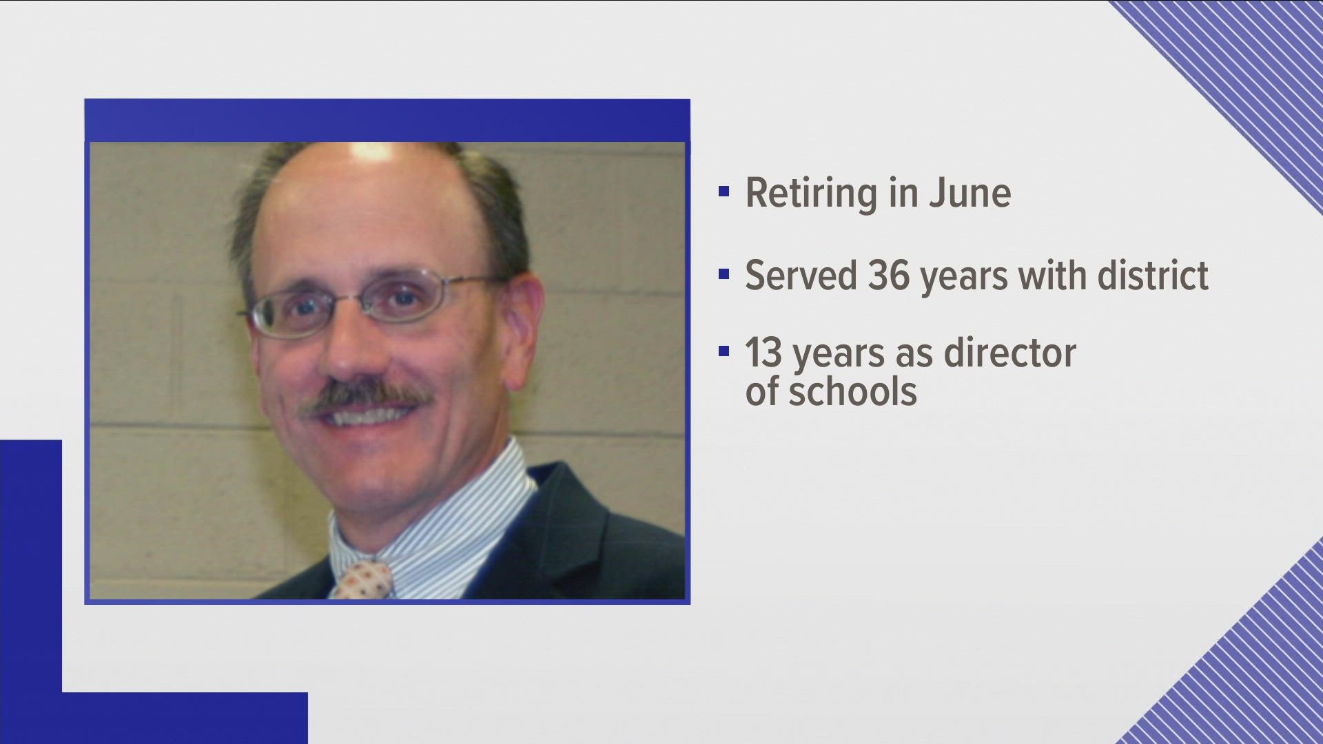 Mr. Britt announced that he planned to retire from BCS after serving as the county's director of schools since 2009.