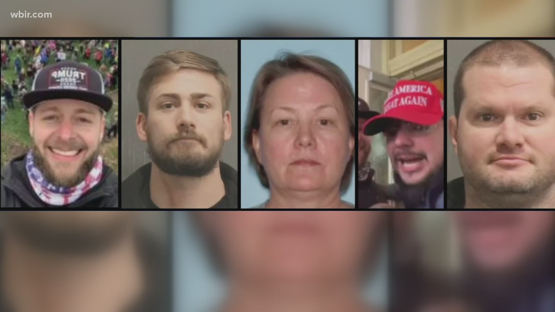 The five arrested are Matthew Bledsoe of Memphis, Eric Munchel, known as the Zip Tie Guy, and his mom Lisa Eisenhart, Jack Griffith of Gallatin, and Blake Reed.