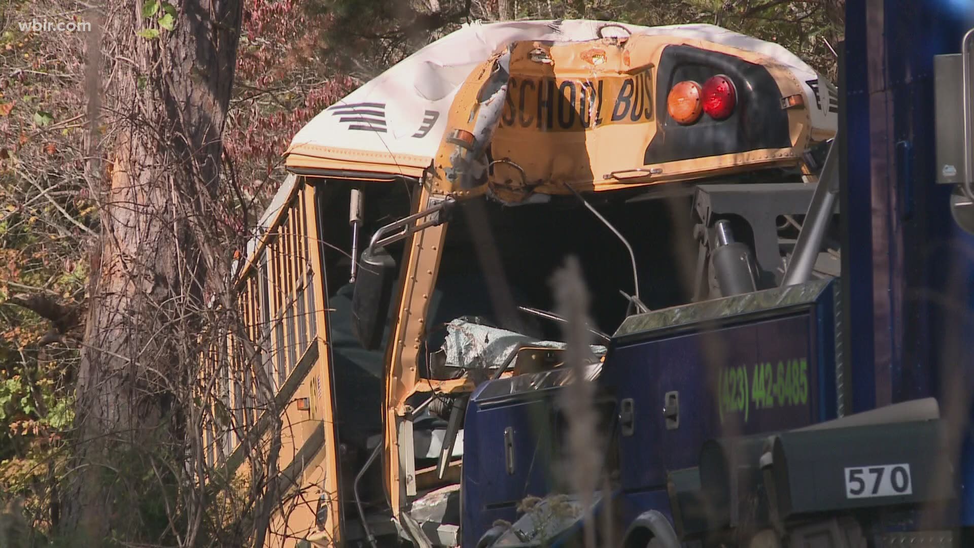 A THP report says the Monroe County bus that crashed Thursday ran off the road and hit a tree. 23 children were on board.