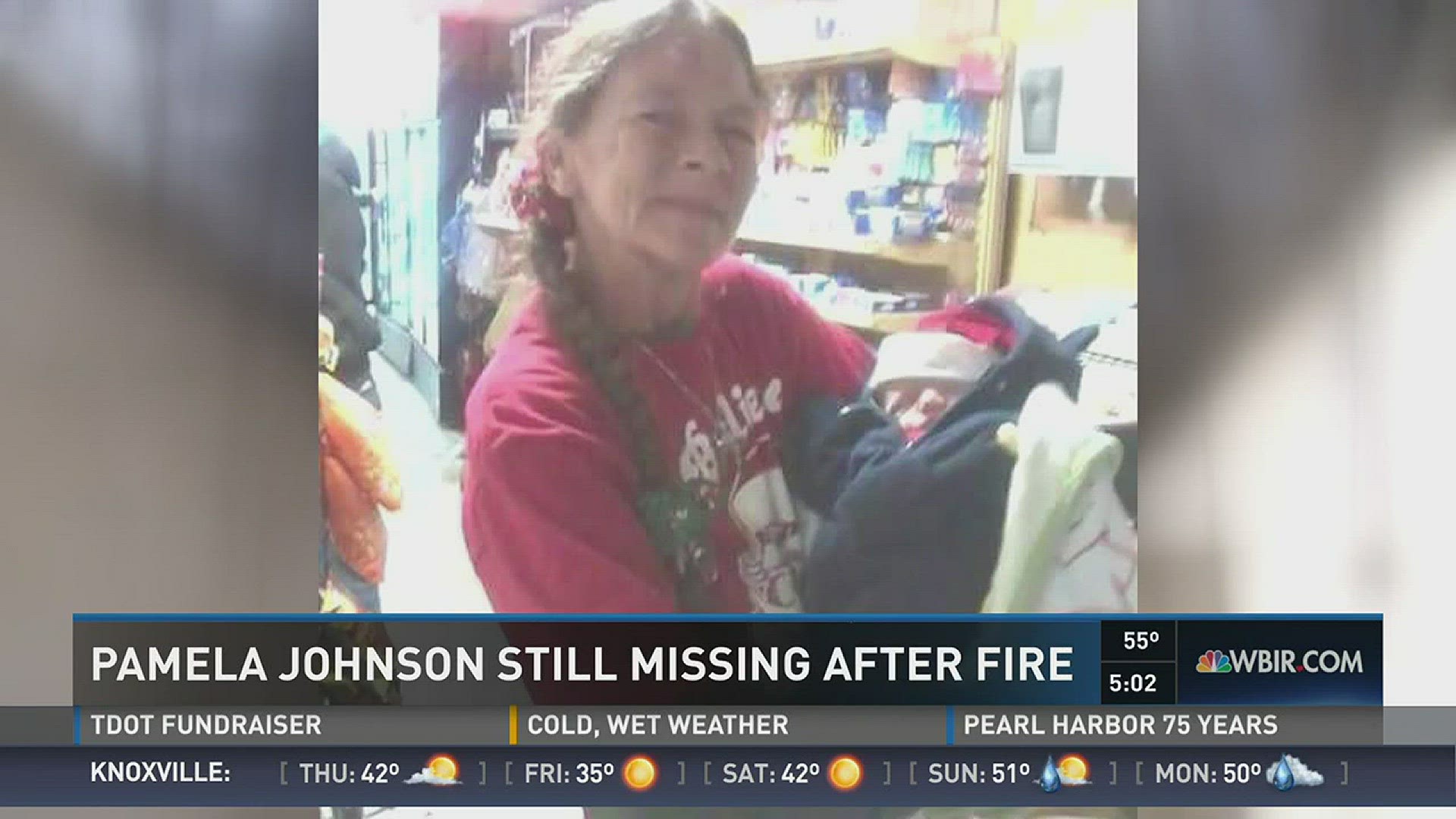 Johnson lived at the Travelers Motel in Gatlinburg, Friends there are mourning a woman they called the mother of their group. Johnson has not been seen since the fire, but she has not been confirmed dead.