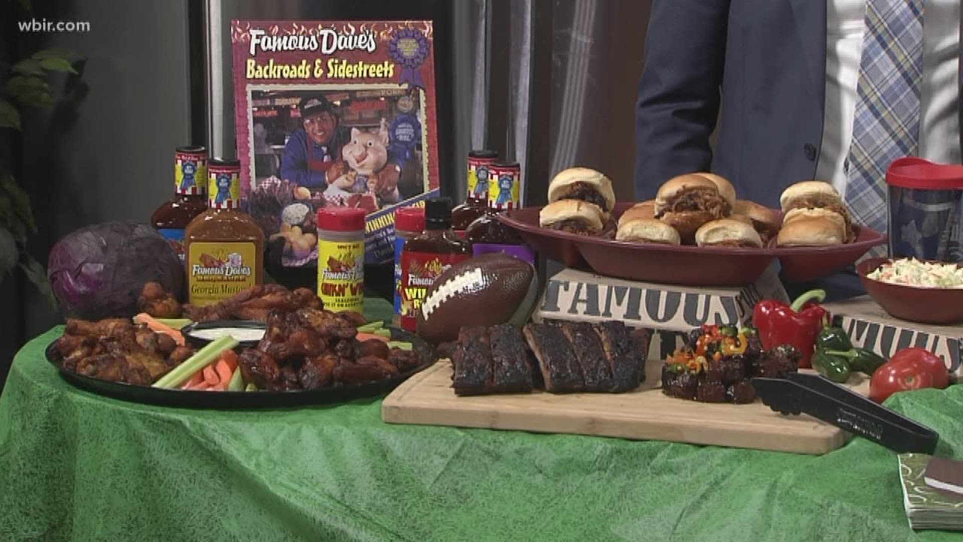 Famous Dave's brought Great Balls of Fire meatballs and more to the kitchen to help you prepare for the Super Bowl and other events.