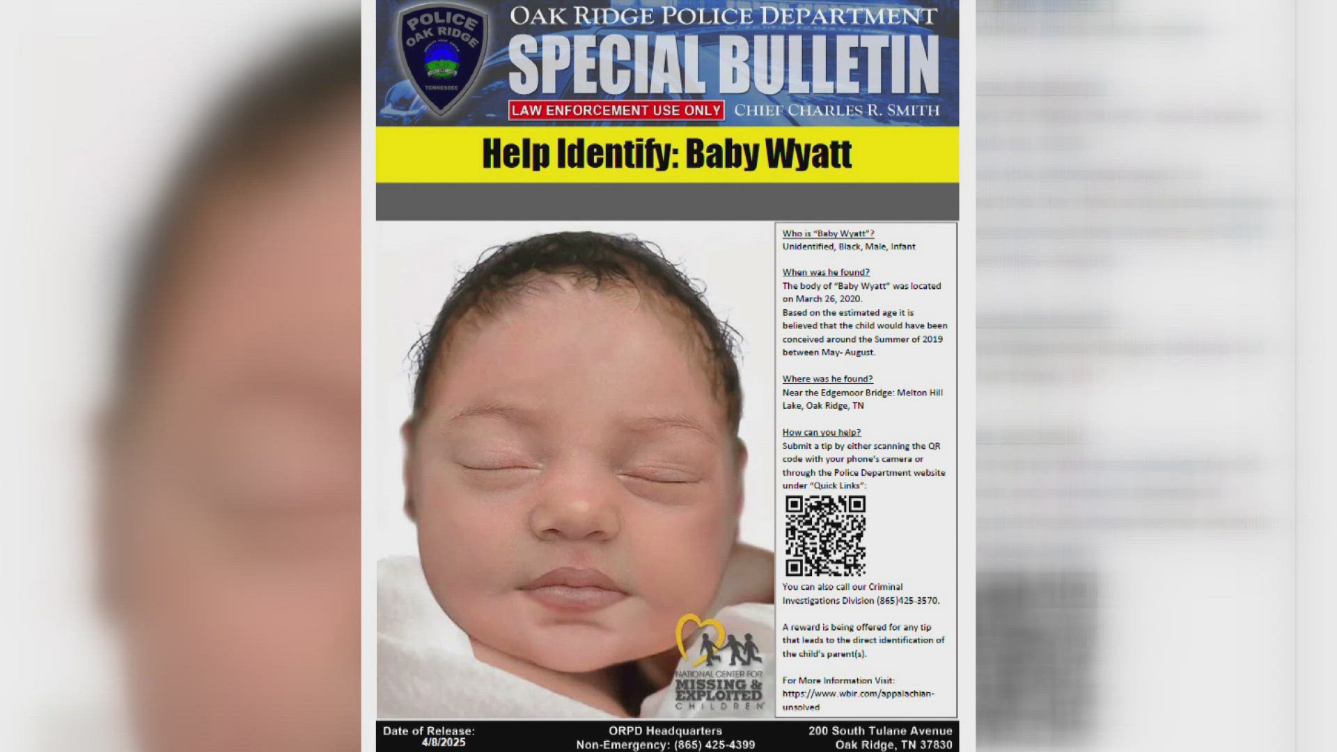Baby Wyatt was found dead in March 2020. Investigators are still trying to solve the case.