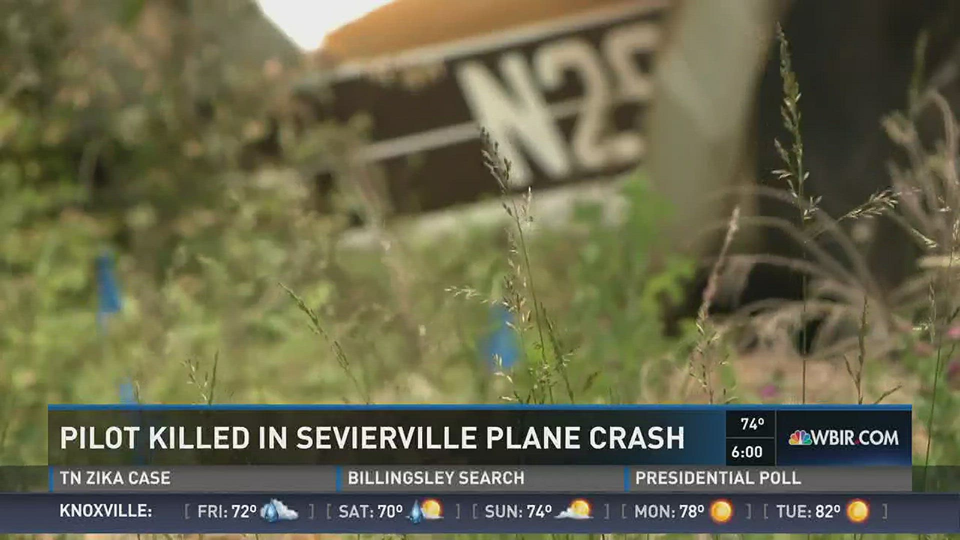 10News reporter Michael Crowe has the latest on a plane crash in Sevierville that killed a pilot. (5/19/16 at 6 p.m.)