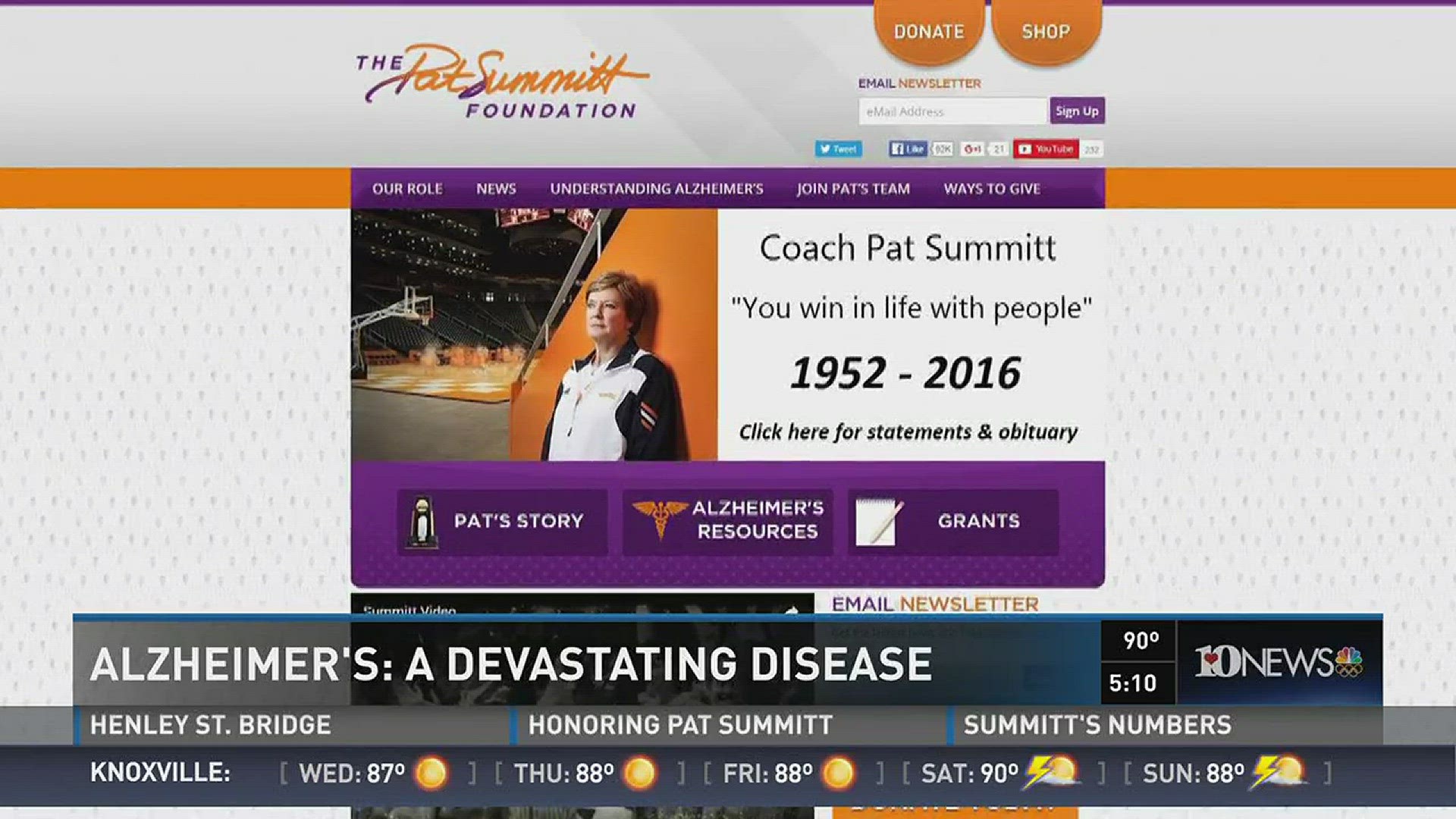 Legendary Lady Vols head coach was diagnosed with early onset dimentia, Alzheimer's type, at the age of 59. Just five years later, she was gone.