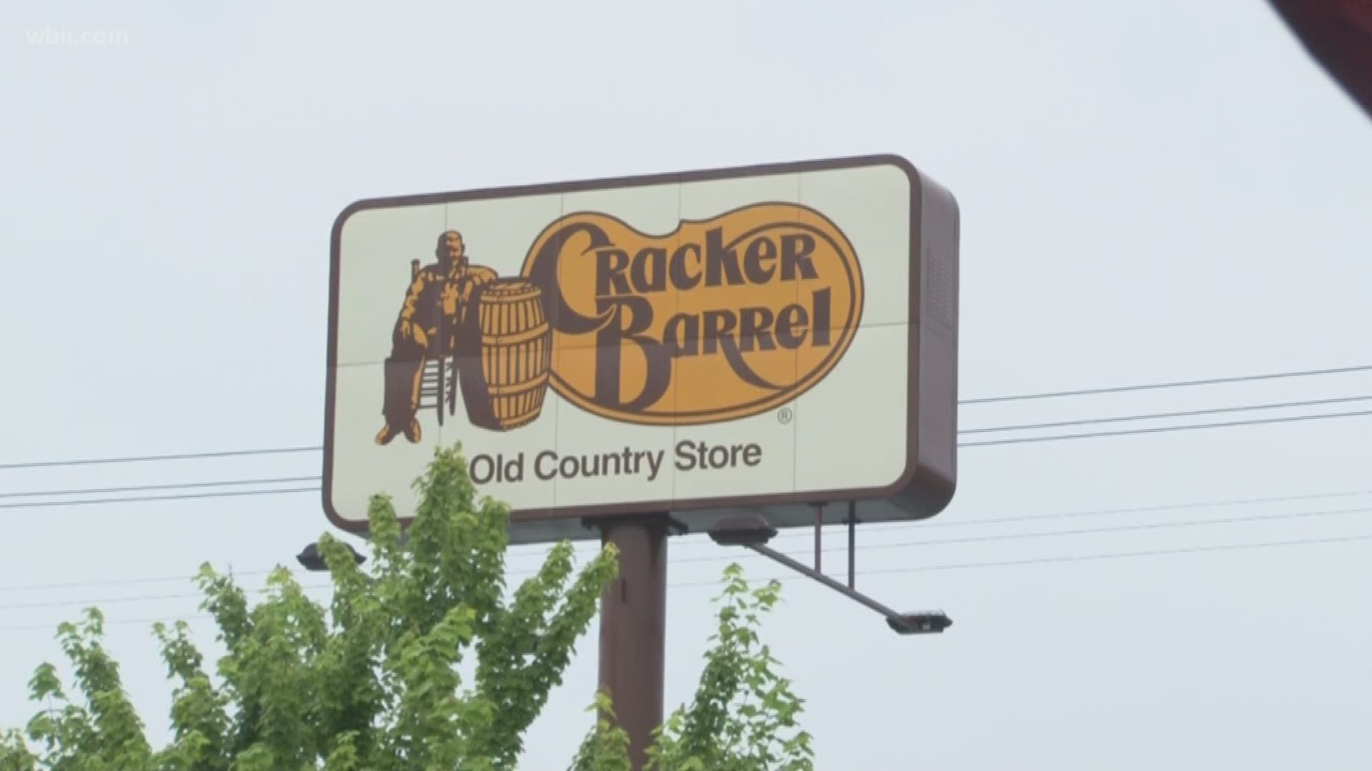 McKensi Burchell was eating at the Cracker Barrel on Millertown Pike when a sever said "look out the window!"