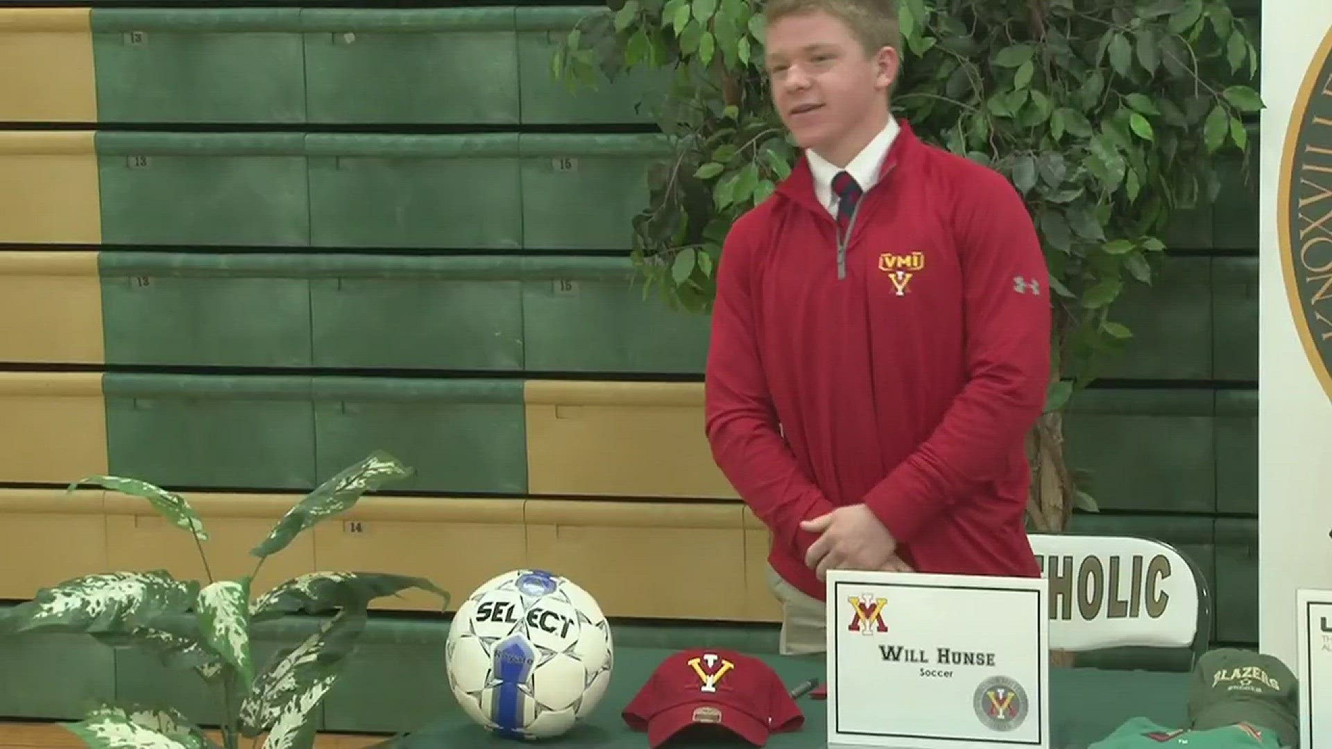 Hunse looks forward to playing soccer for VMI.