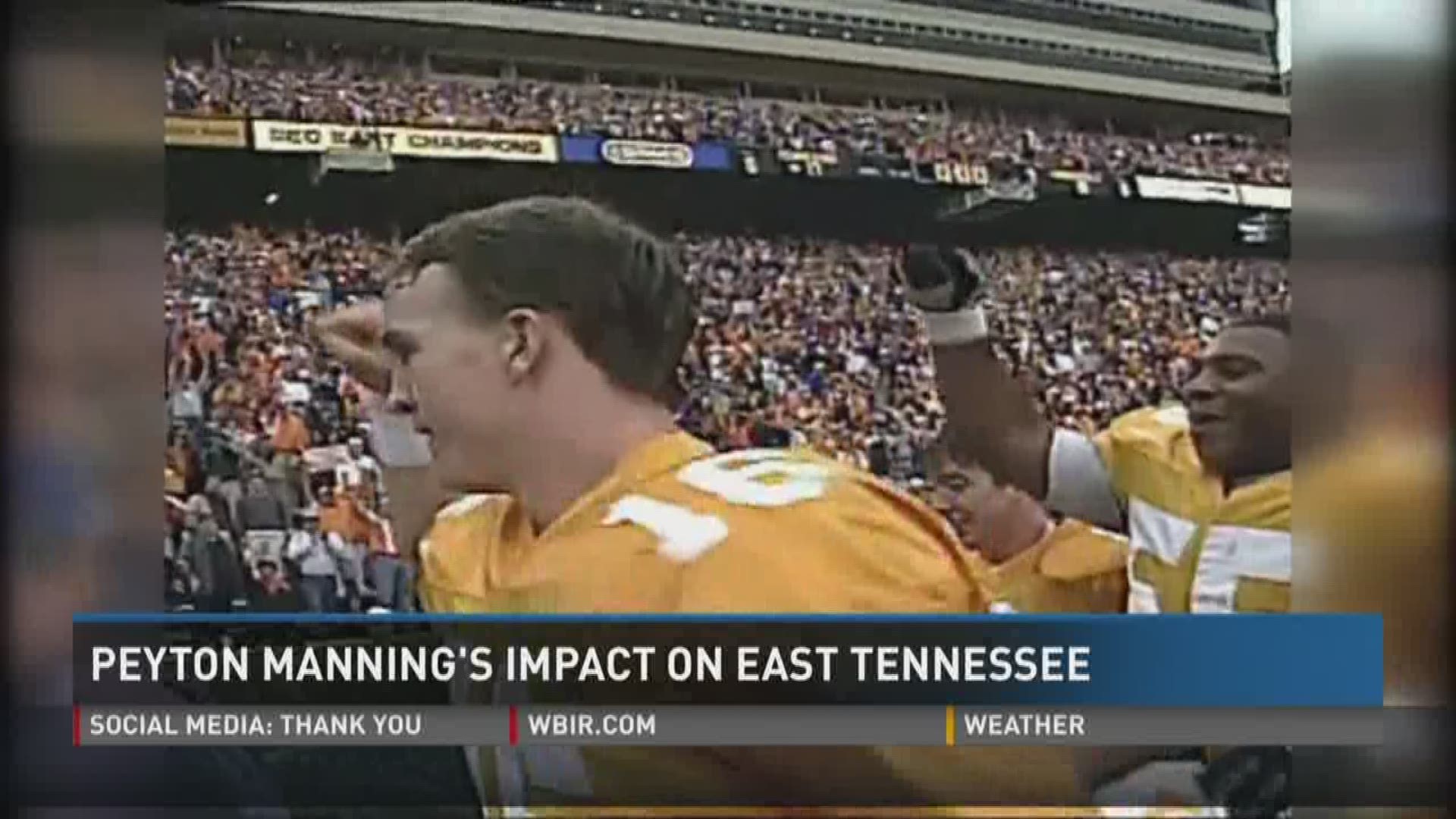 10News reporter Brittany Bade takes a look back on Manning's impact in the East Tennessee area.