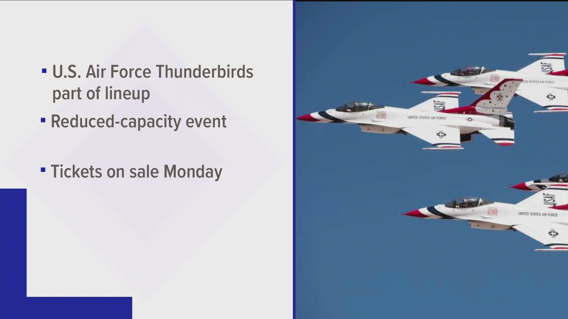 The Great Tennessee Air Show in Middle Tennessee announced new details about the June event.
