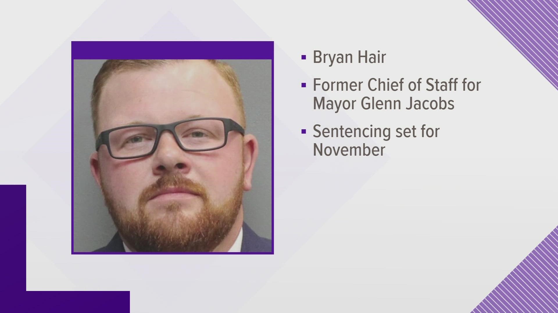 Bryan Hair kept the county-owned cart at home for several months in 2020. Employees are prohibited from personal use of public property.